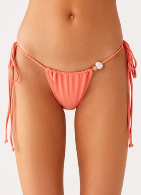 Liona Bead Bikini Bottoms - Coral Aesthetic
