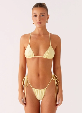 QuickAccess Pockets slipper Lissy Bikini Bottoms - Yellow