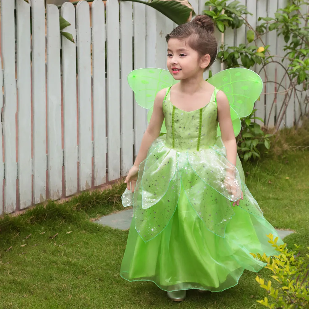 Little Girl Cosplay Princess Dress Gala Prom Fairies Gown