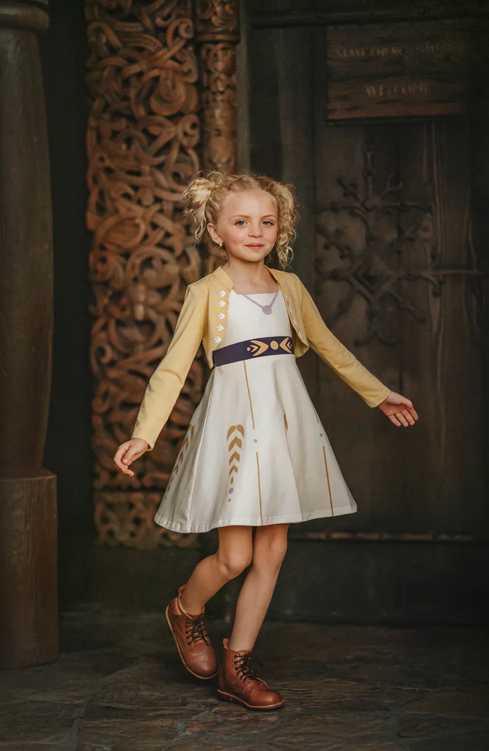 Little Ice Princess Autumn Twirl Dress
