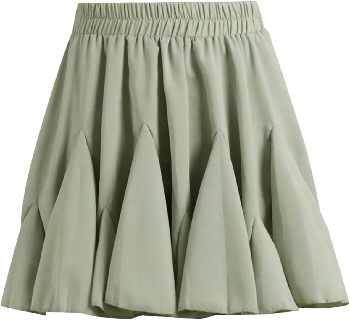 Lmdudan 2025 Summer Pleated Skirt for Women Casual Boho Ruffle Mini Skirts High Waist Skirts Athletic Tennis Shorts Skirt