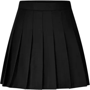 Lmdudan 2025 Womens Pleated Tennis Skirts High Waisted A-line Skirt School Uniform Athletic Golf Skorts with Shorts