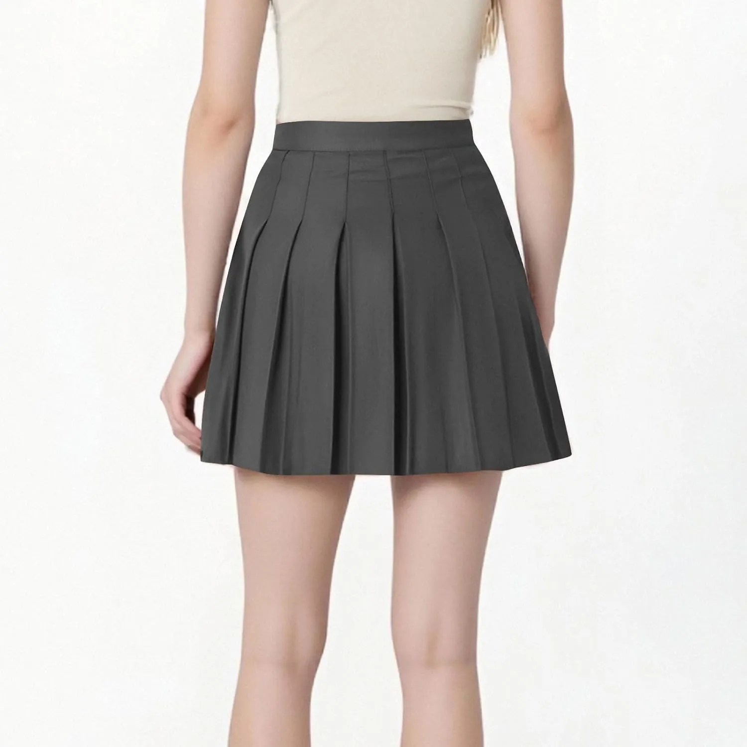 Lmdudan 2025 Womens Pleated Tennis Skirts High Waisted A-line Skirt School Uniform Athletic Golf Skorts with Shorts