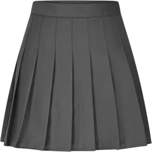 Lmdudan 2025 Womens Pleated Tennis Skirts High Waisted A-line Skirt School Uniform Athletic Golf Skorts with Shorts