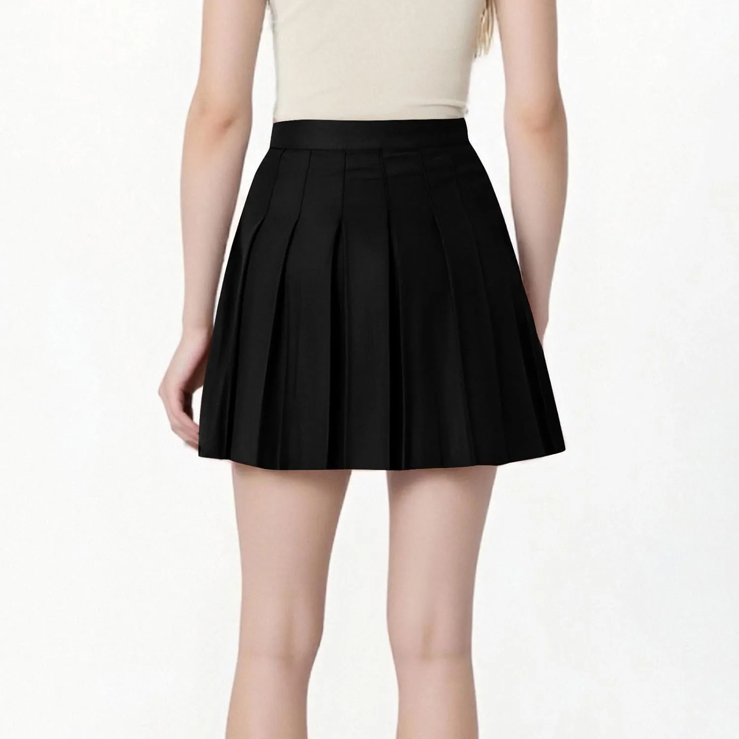 Lmdudan 2025 Womens Pleated Tennis Skirts High Waisted A-line Skirt School Uniform Athletic Golf Skorts with Shorts