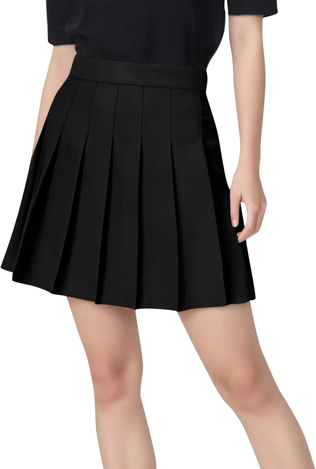 Lmdudan 2025 Womens Pleated Tennis Skirts High Waisted A-line Skirt School Uniform Athletic Golf Skorts with Shorts