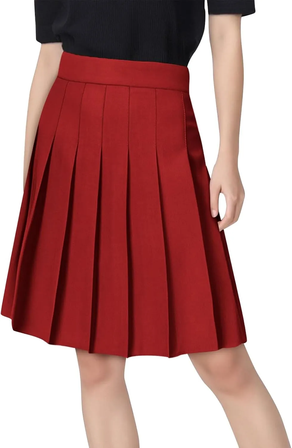 Lmdudan Plus Size Pleated Mini Skirt for Women High Waist Tennis School Uniform Skirts Athletic Golf Skorts with Shorts