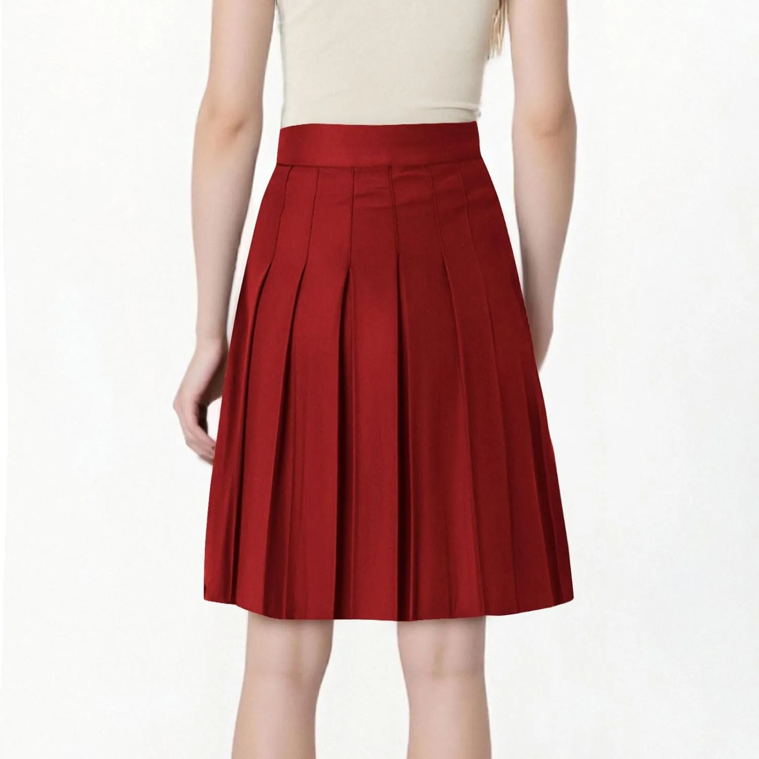 Lmdudan Plus Size Pleated Mini Skirt for Women High Waist Tennis School Uniform Skirts Athletic Golf Skorts with Shorts