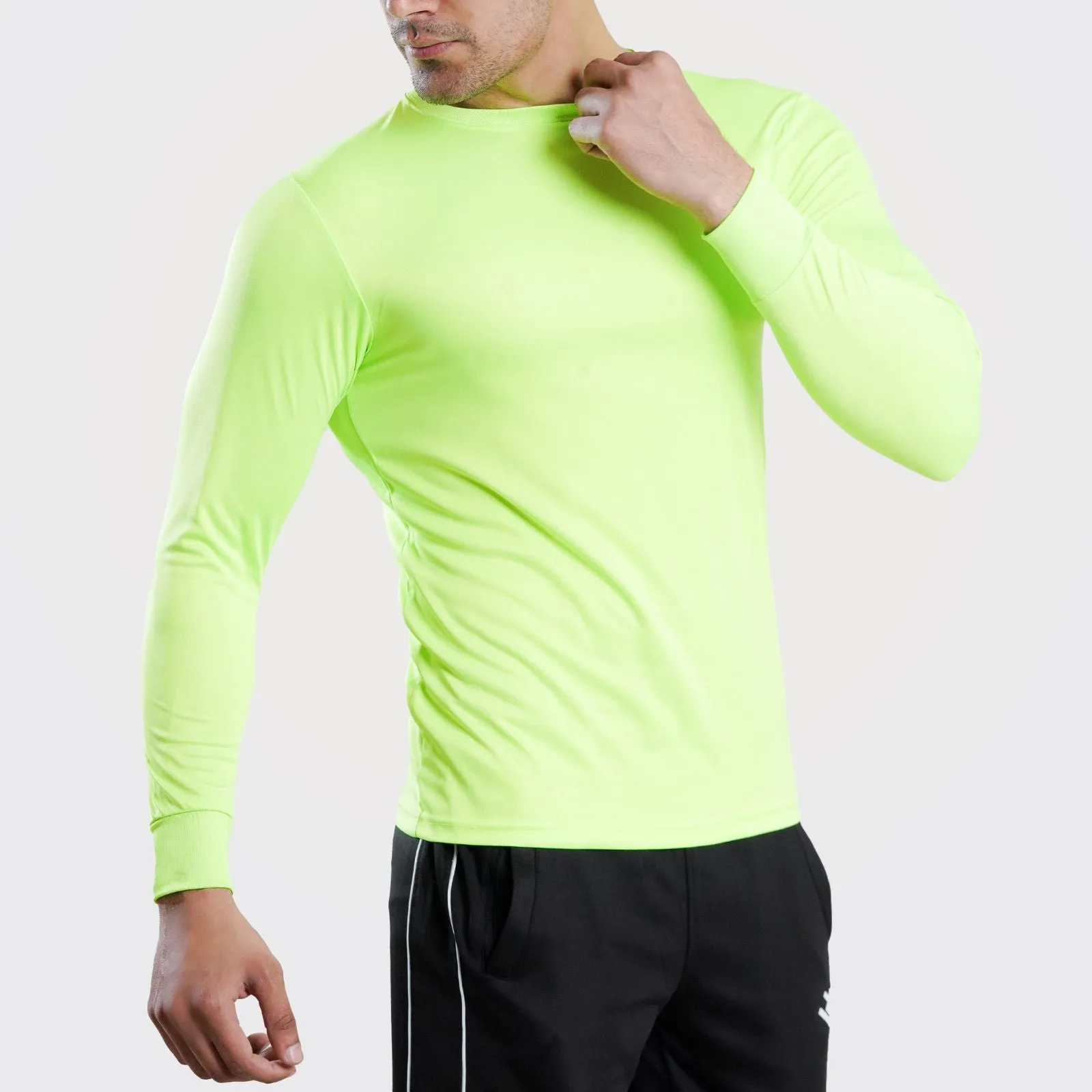 Long Sleeve Dry Fit Green Tee Shirt |  Pack of 6
