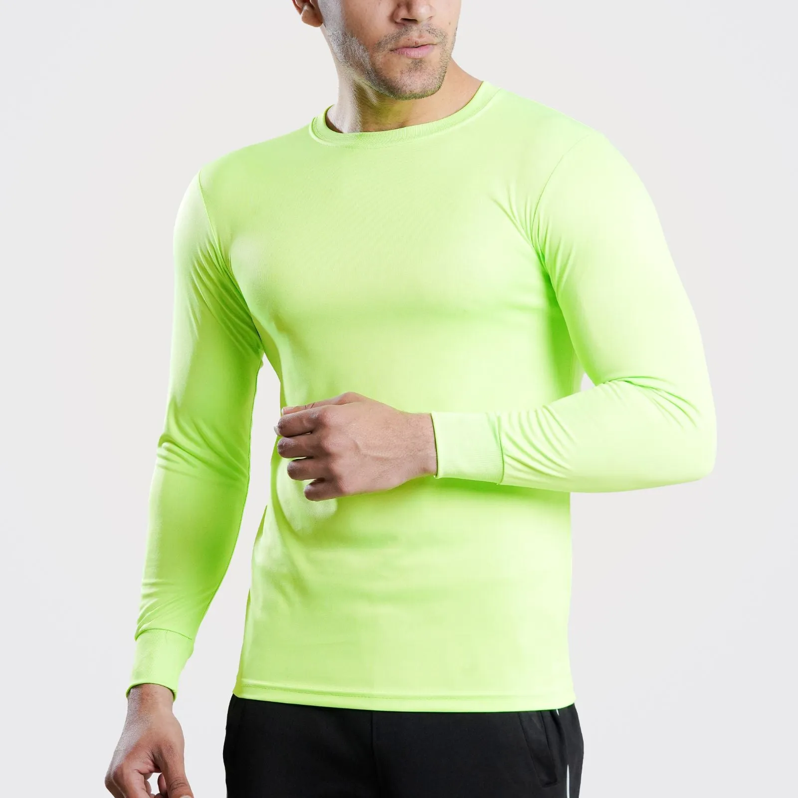 Long Sleeve Dry Fit Green Tee Shirt |  Pack of 6