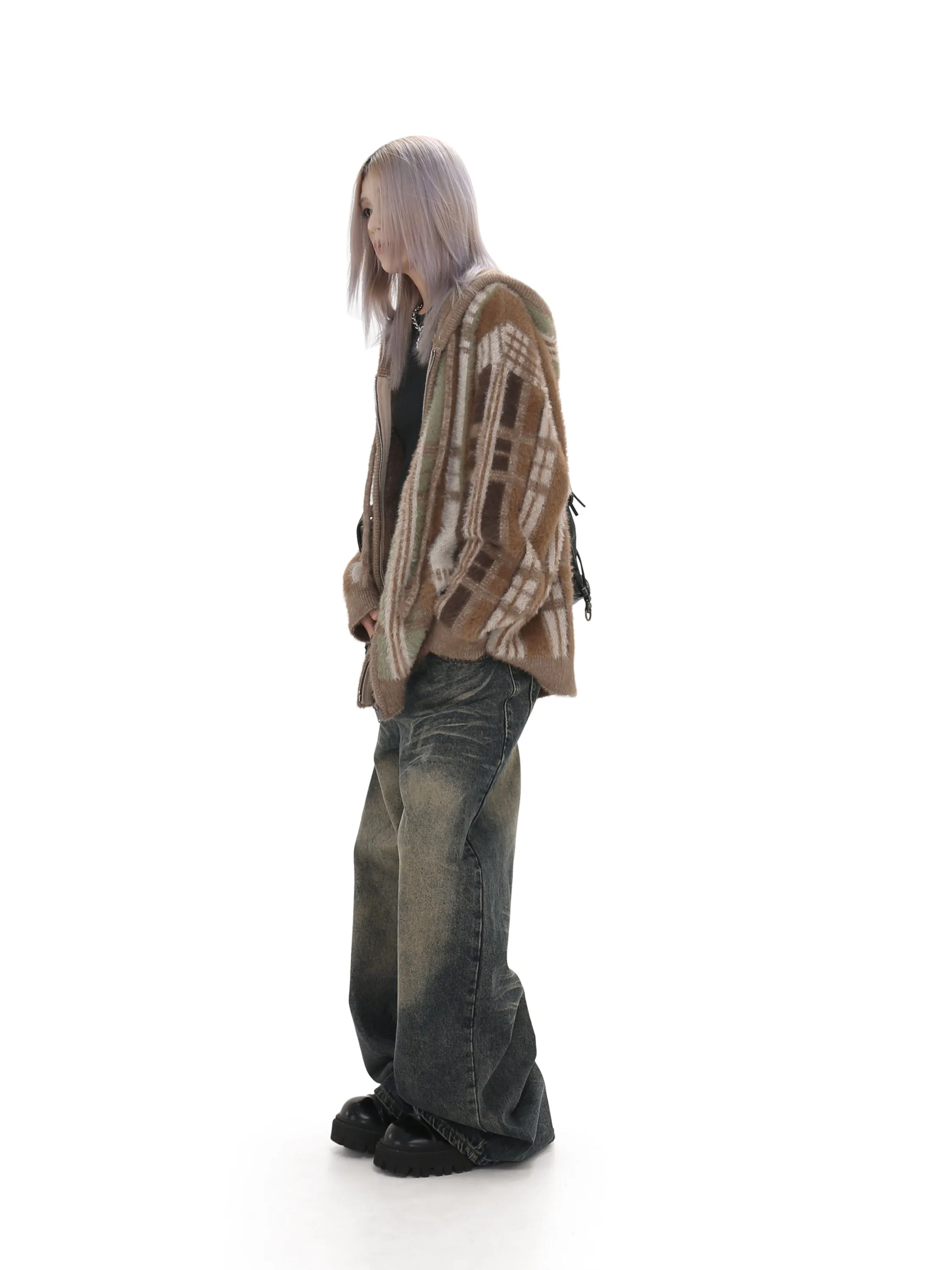 Loose Fit Retro Thick Jeans