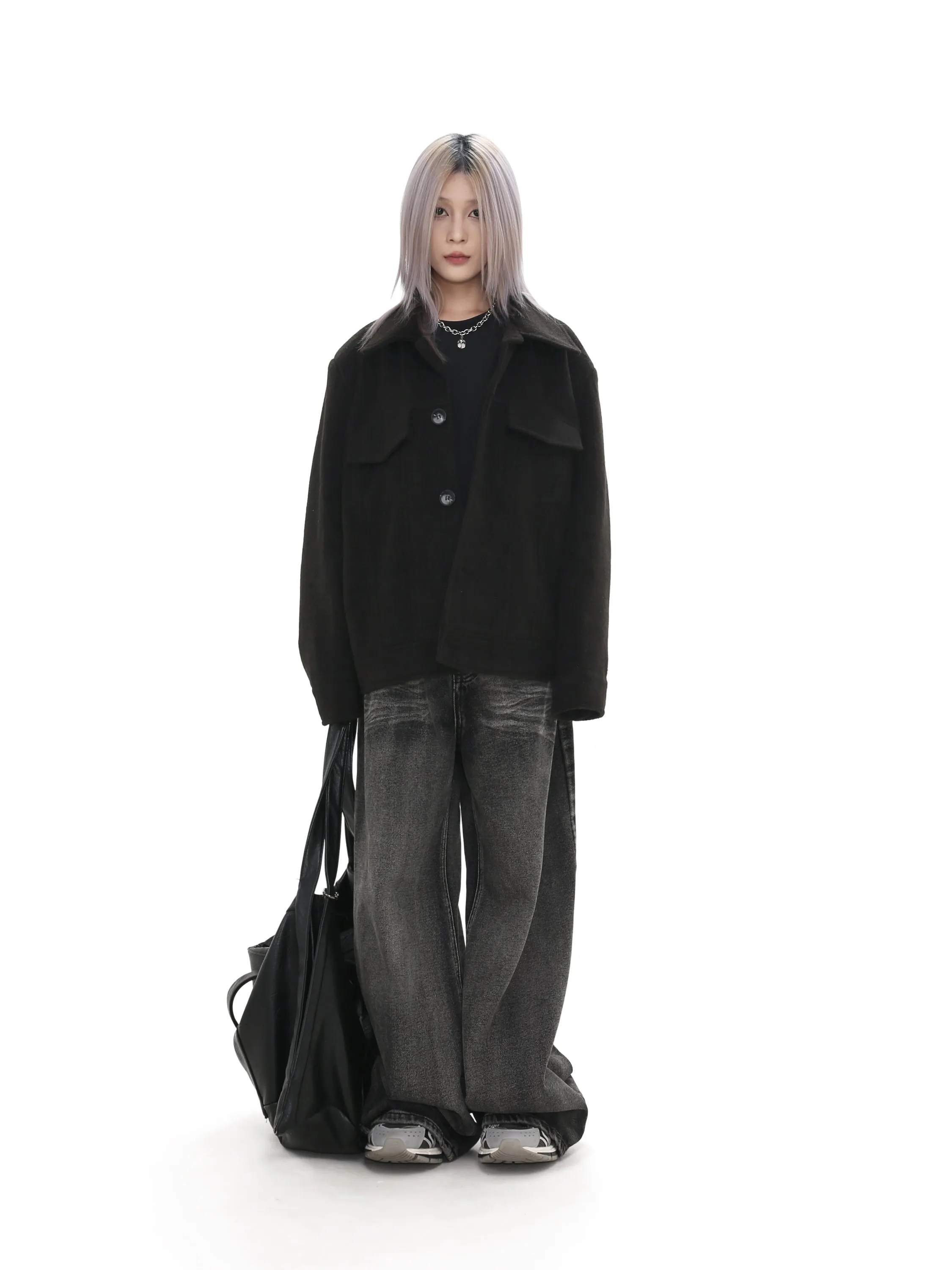Loose Fit Retro Thick Jeans