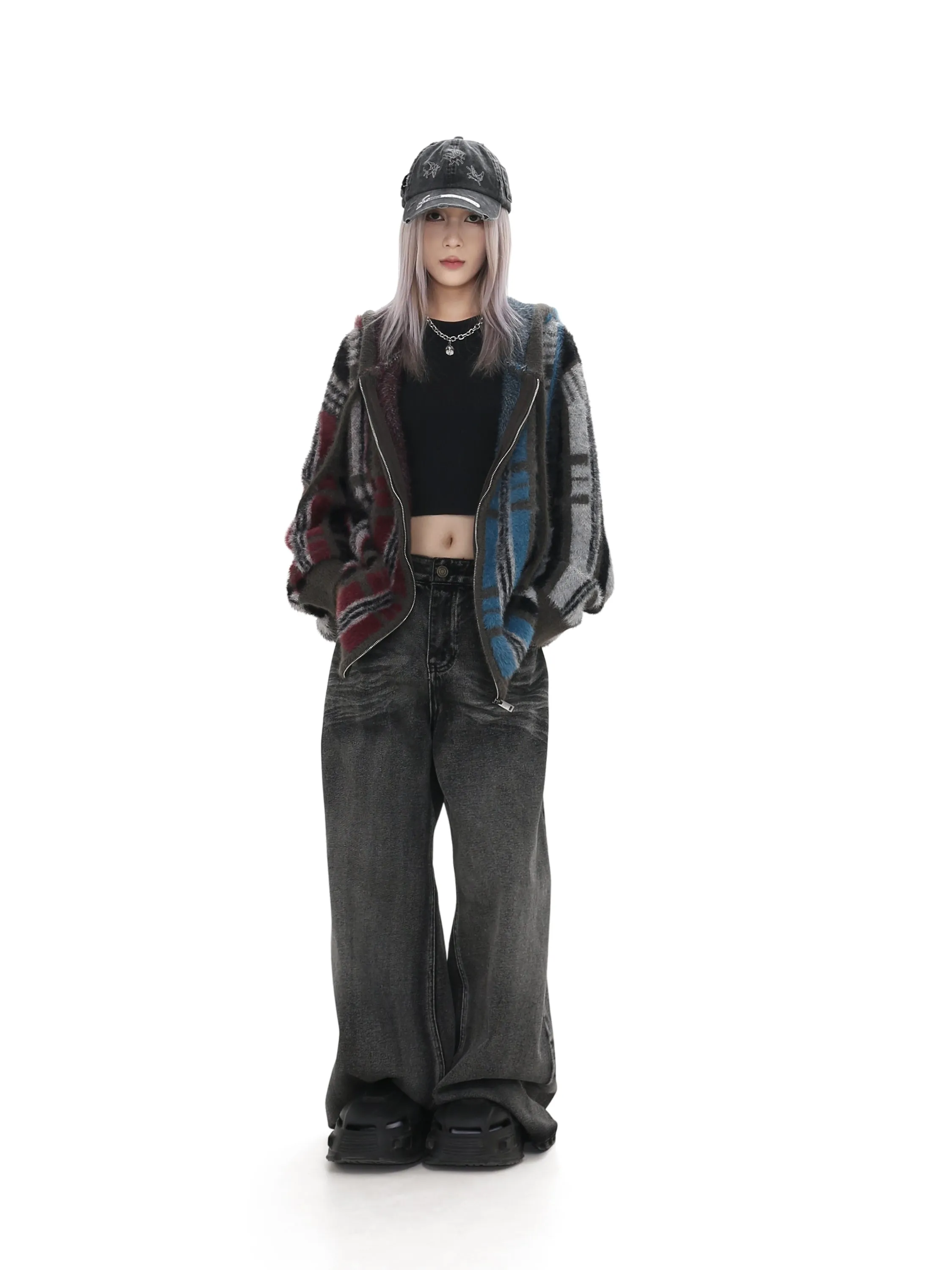 Loose Fit Retro Thick Jeans
