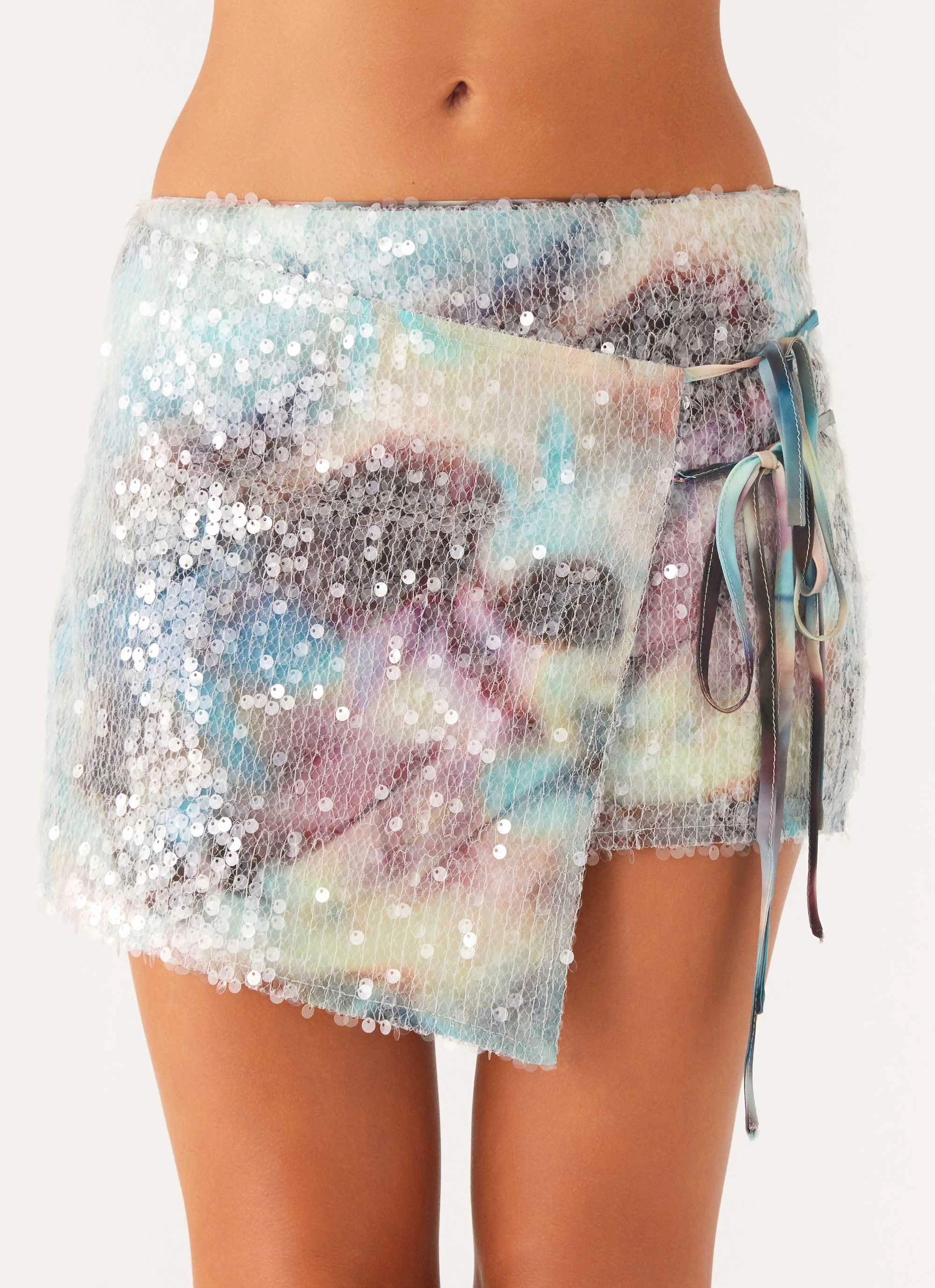 Urban appeal Loranza Sequin Mini Skirt - Sea Splash