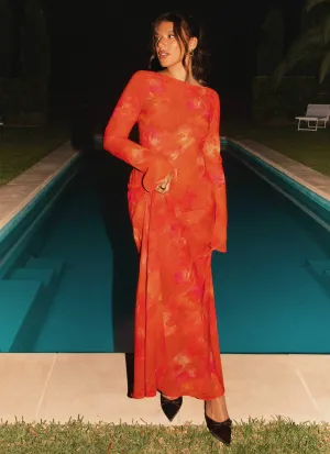 Lorde Maxi Dress - Amber Subtle Drape