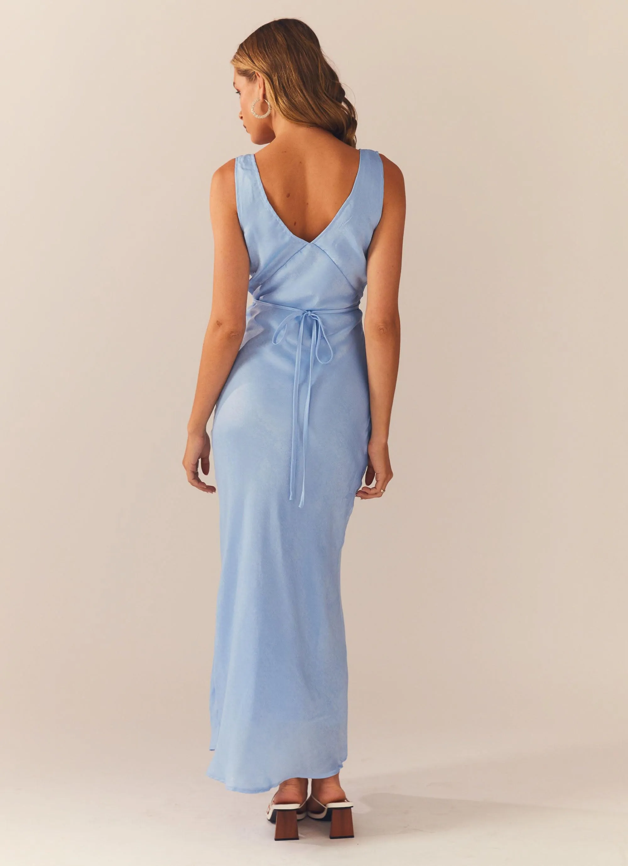 Loren Maxi Dress - Blue Radiant Mood Bold Cut