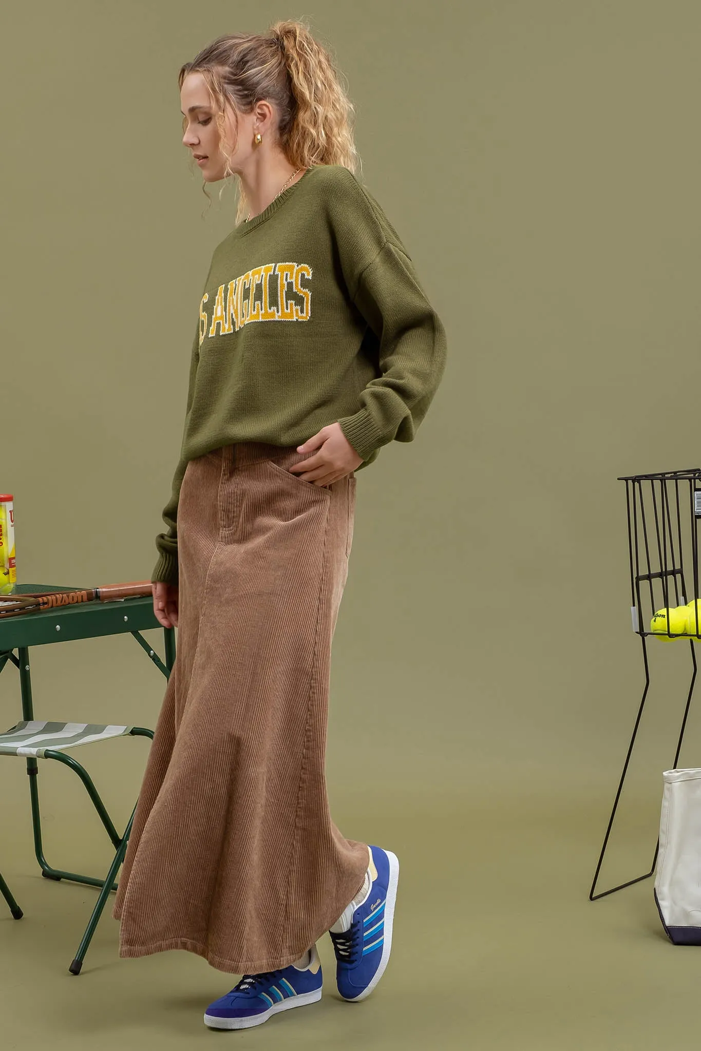 LOS ANGELES KNIT CREWNECK PULLOVER