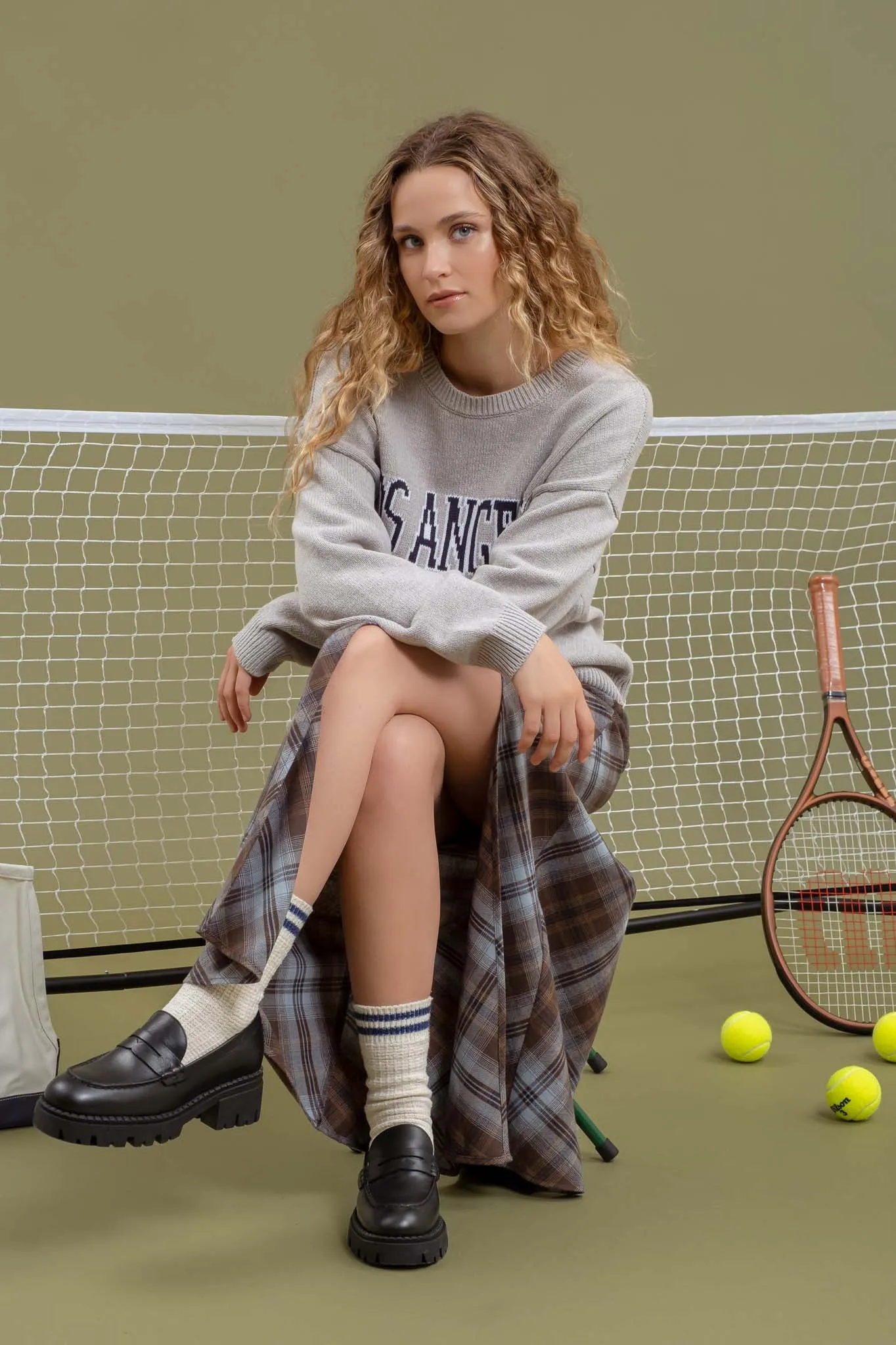 LOS ANGELES KNIT CREWNECK PULLOVER