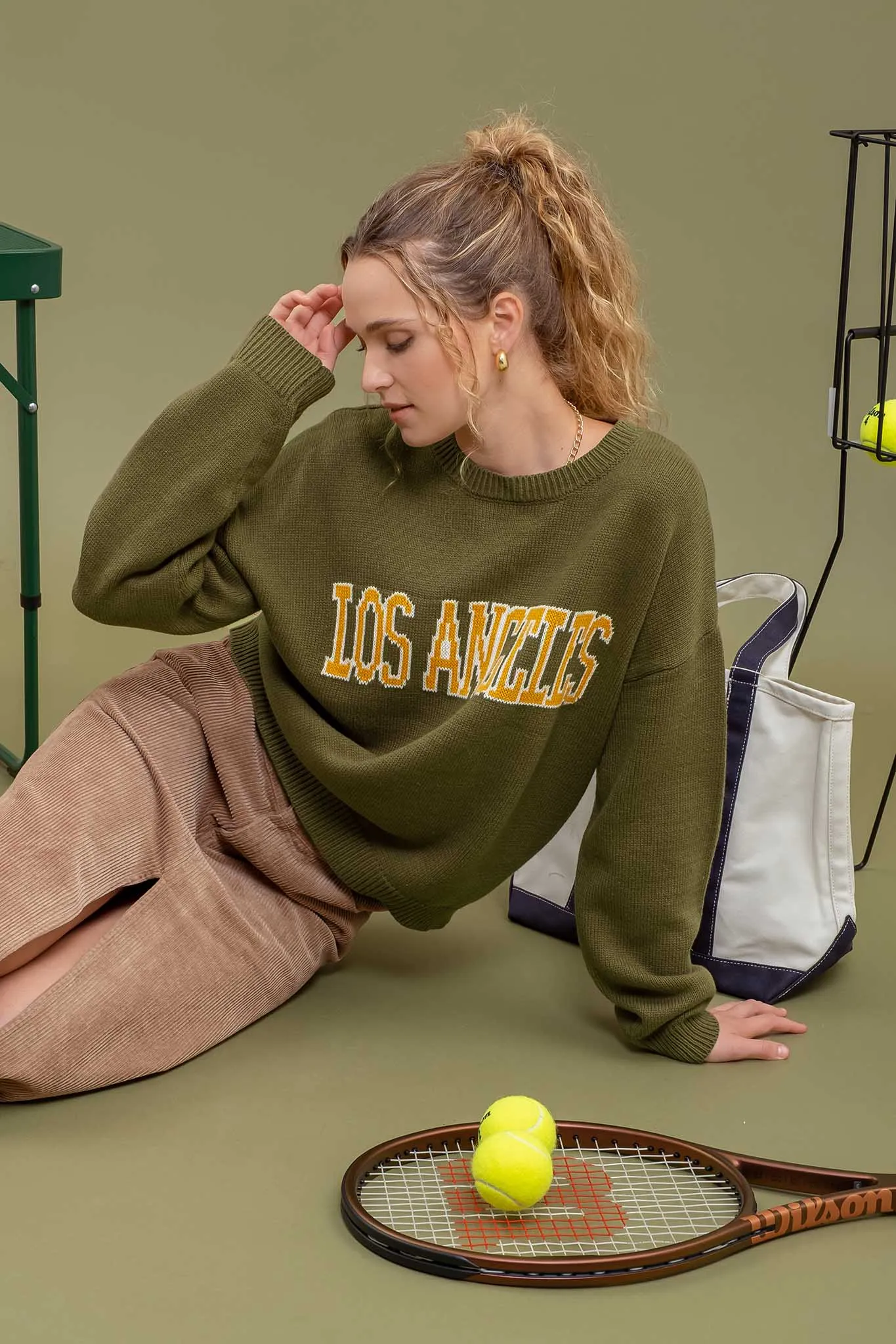 LOS ANGELES KNIT CREWNECK PULLOVER