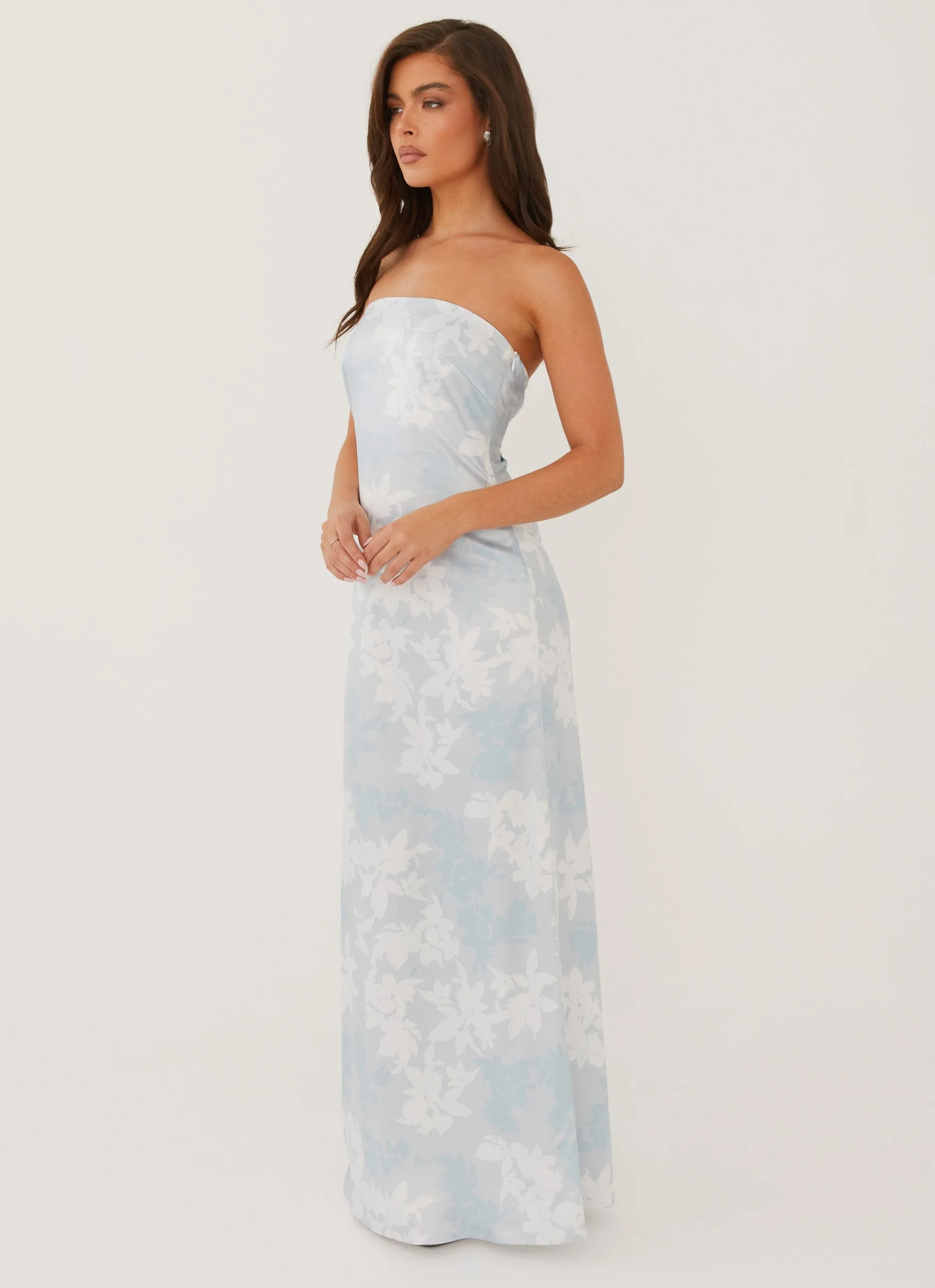 Soft Contour Retro Mood Love Me More Maxi Dress - Blue Blossom