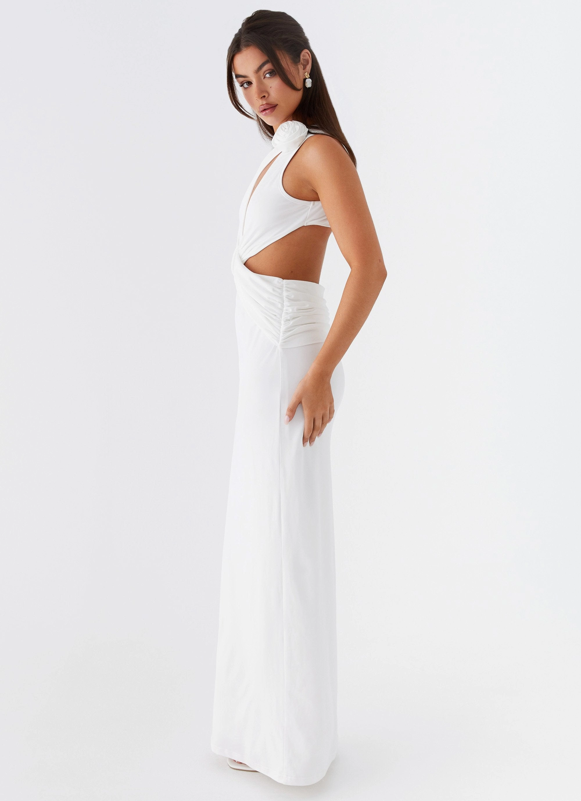 Lovesome Rosa Maxi Dress - White Office Mood Bold Mood