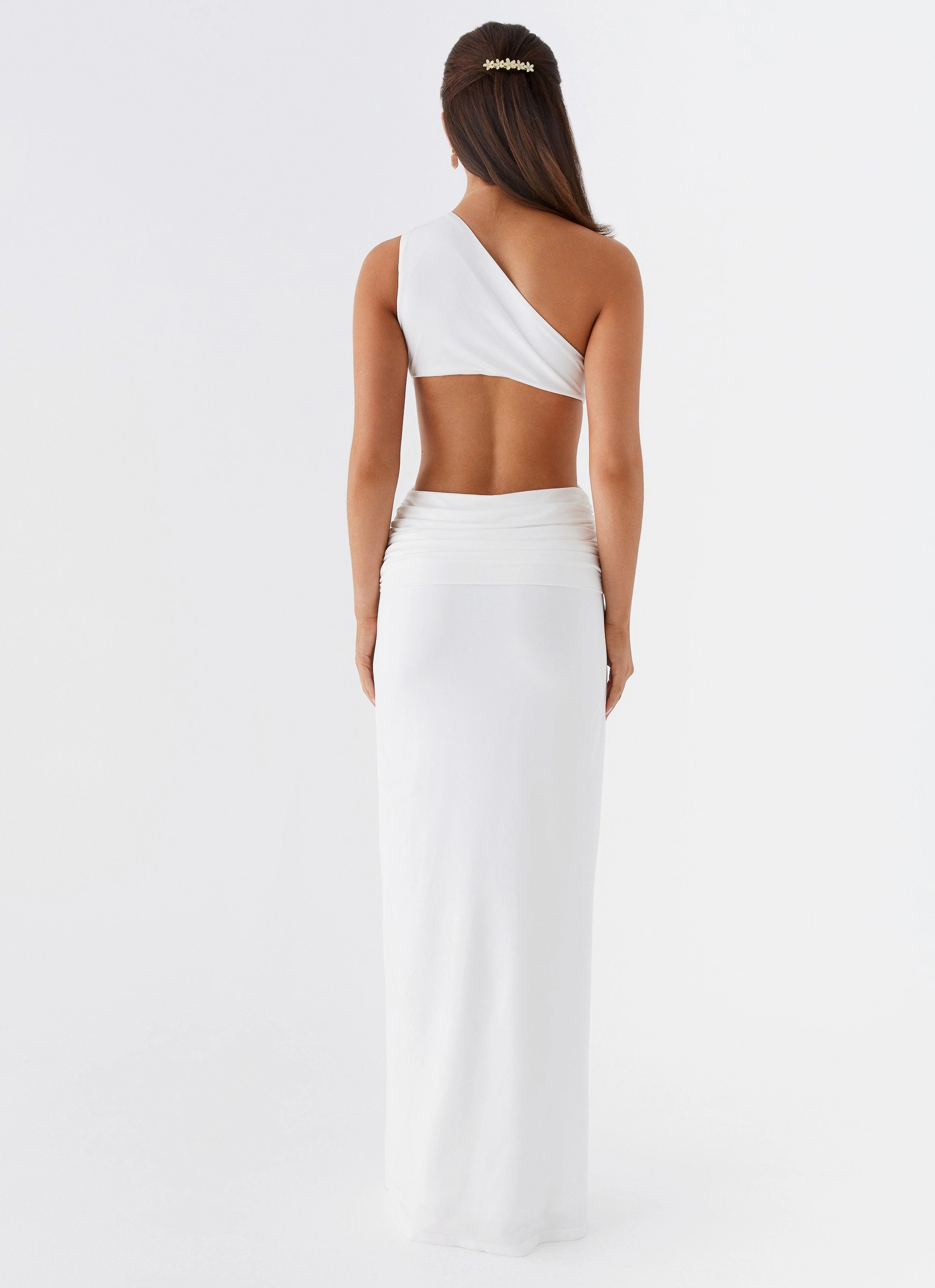 Lovesome Rosa Maxi Dress - White Tear-resistant