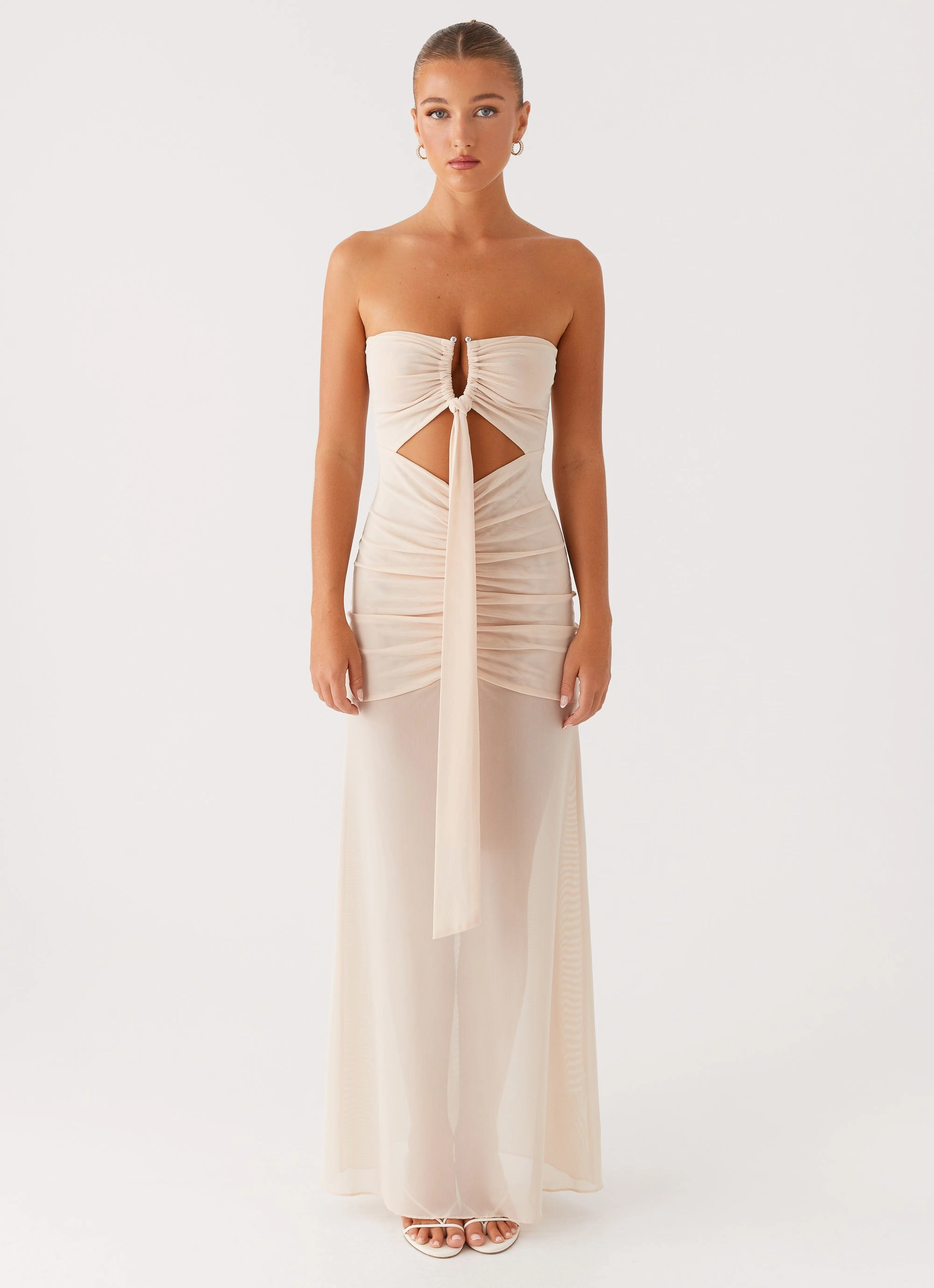 Shine Soft Lovie Maxi Dress - Beige