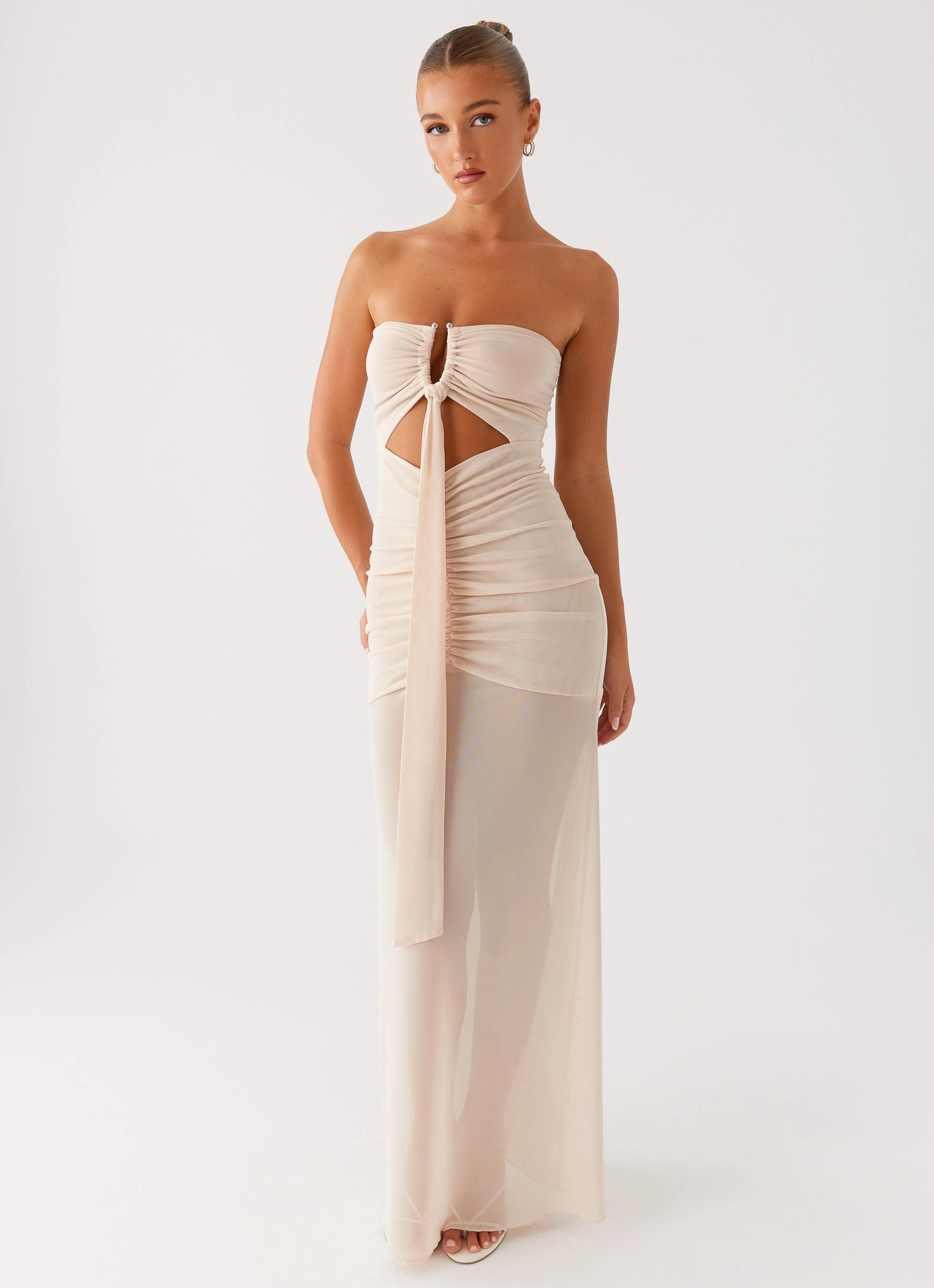 FadeResistantColor Lovie Maxi Dress - Beige