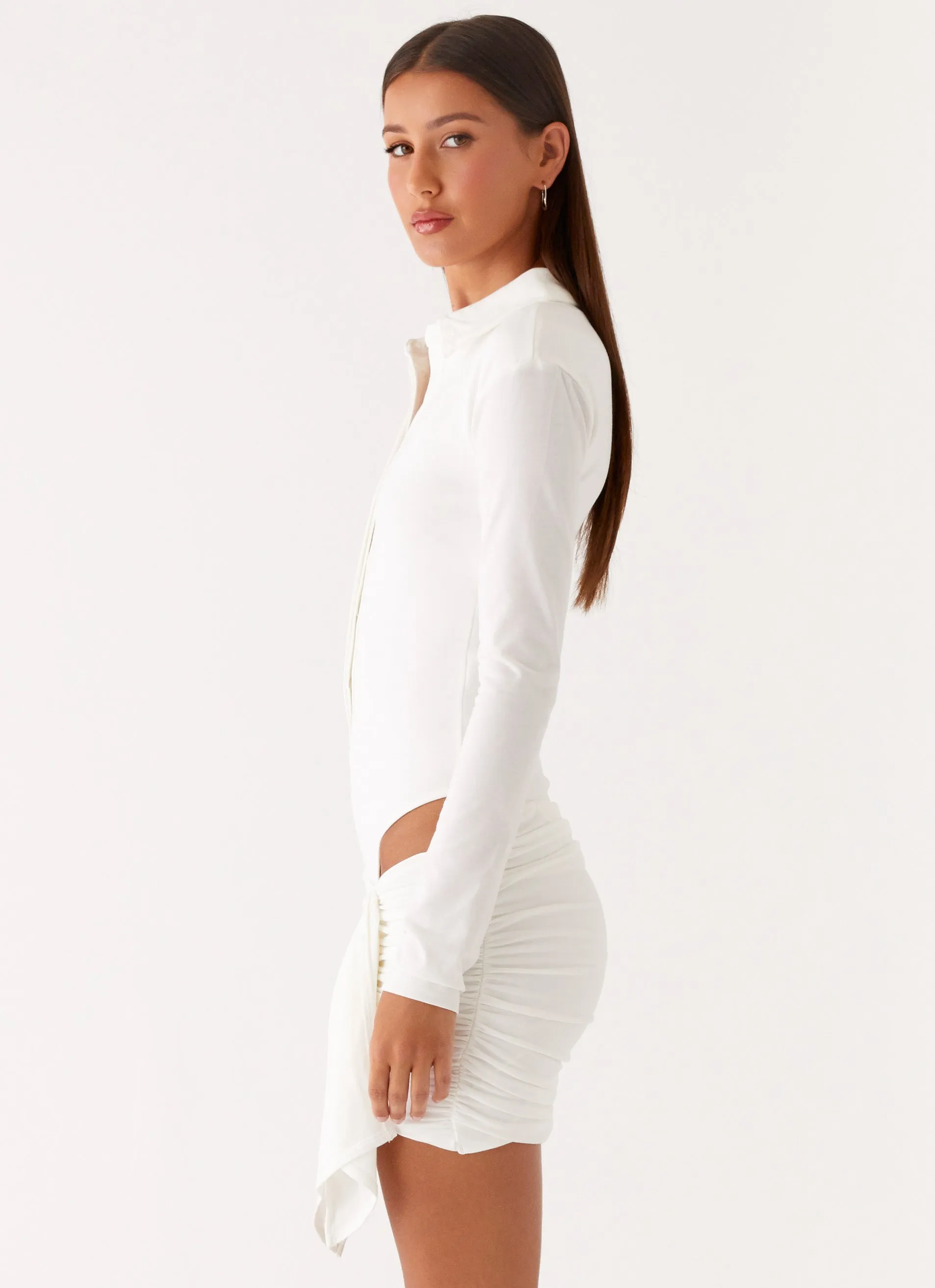 Indah Mini Dress - White Relaxed Mood