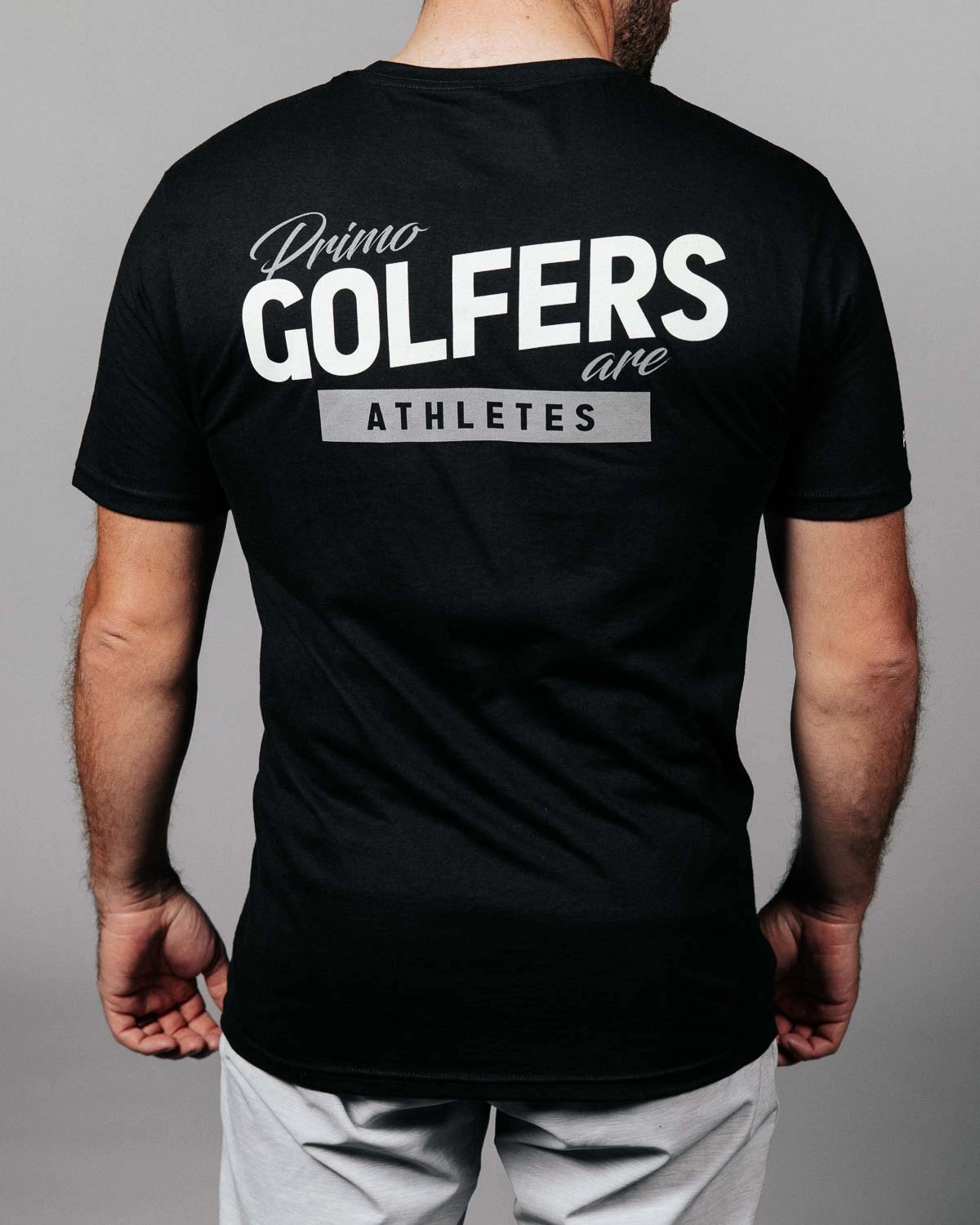 Primo Black Tees Tee Durable Stitch Pattern Flexible Material