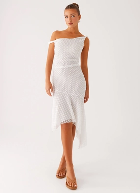 Ethically-Made Huntah Midi Dress - Ivory