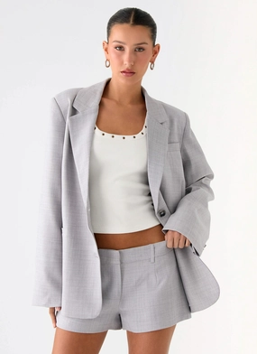 Kingston Oversized Blazer - Grey Fade Resistant Dye