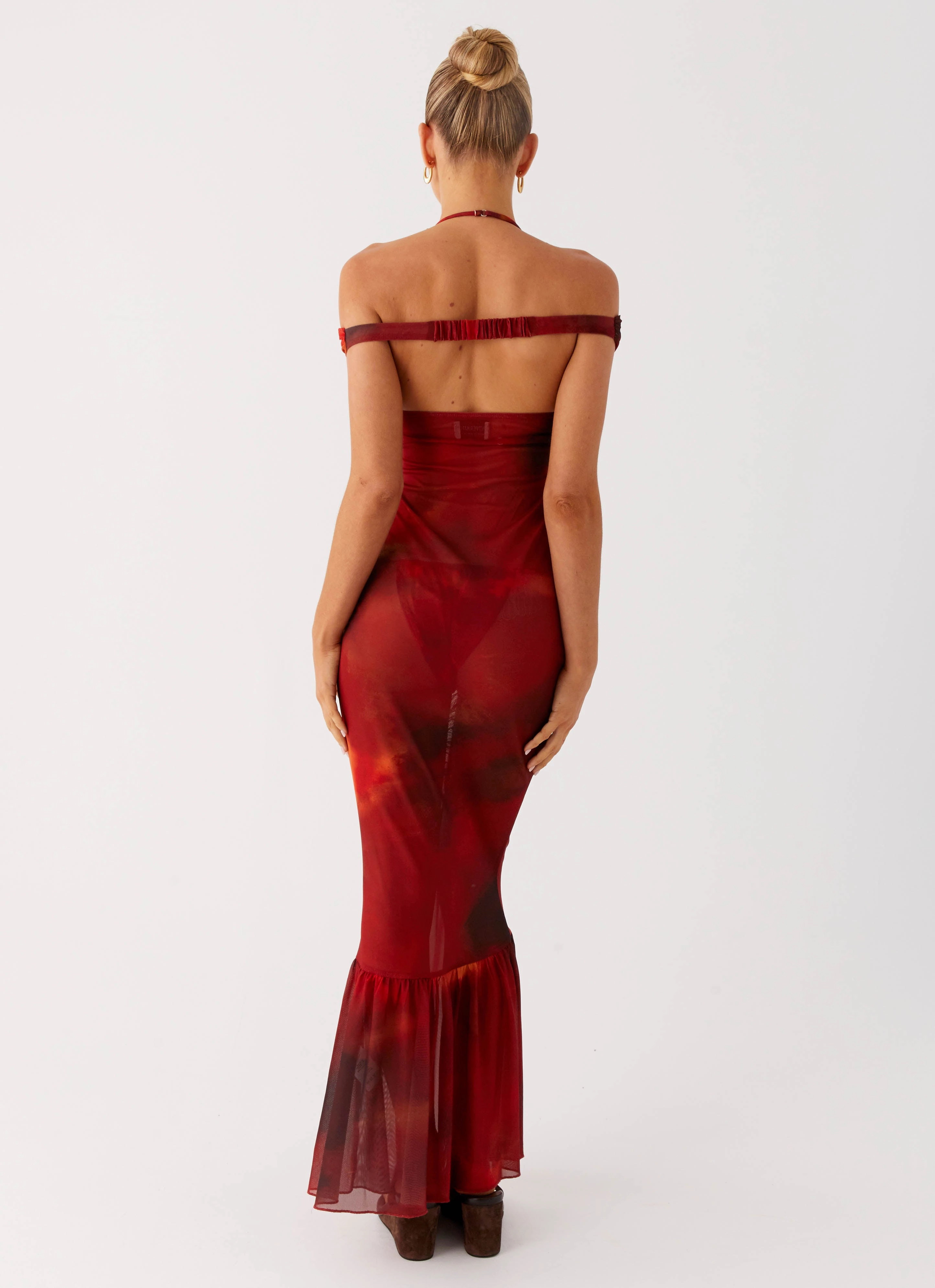 Timeless Energy Relax Piece Love Me Not Maxi Dress - Scarlet Blur