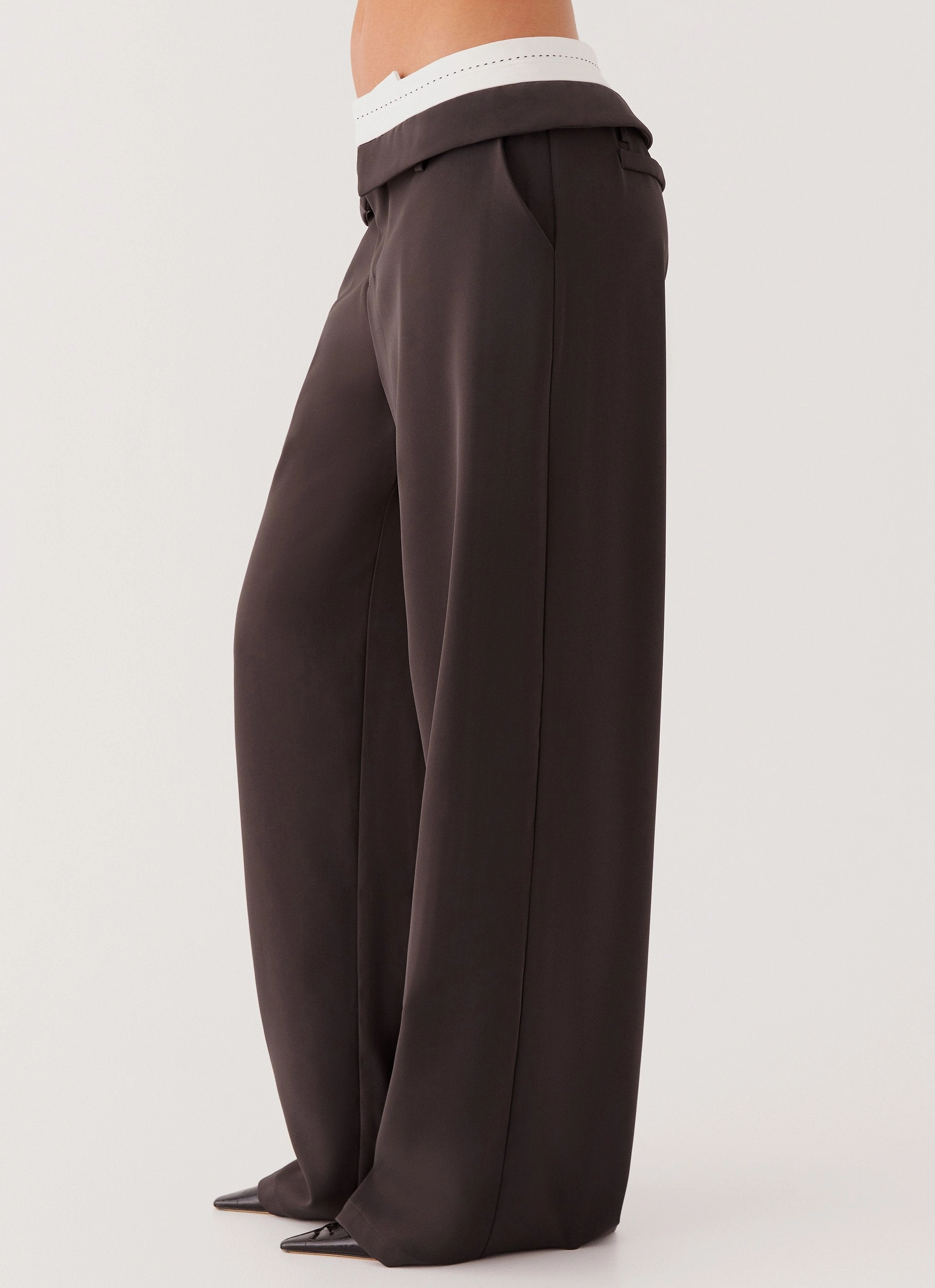 Don't Kill My Vibe Pants - Black Low-rise style
