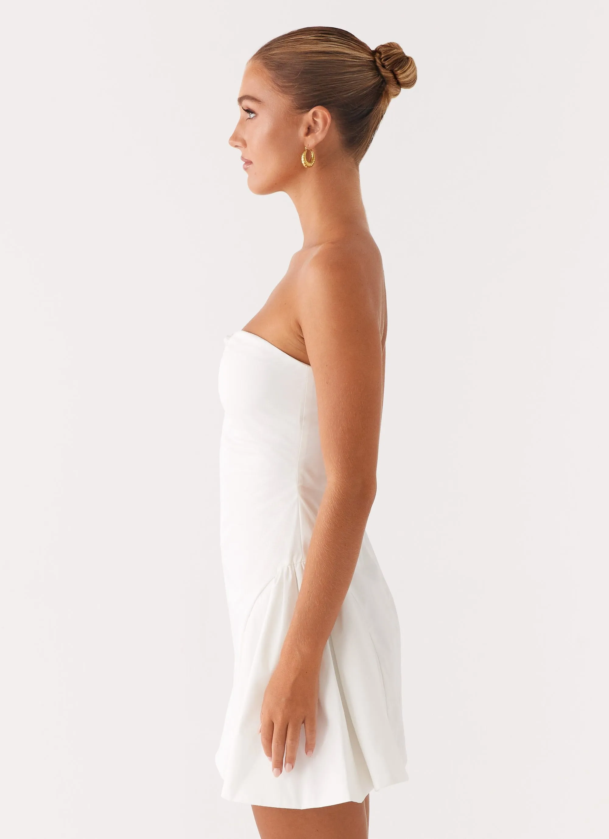 TaglessDesign Premium Quality Lucille Mini Dress - White