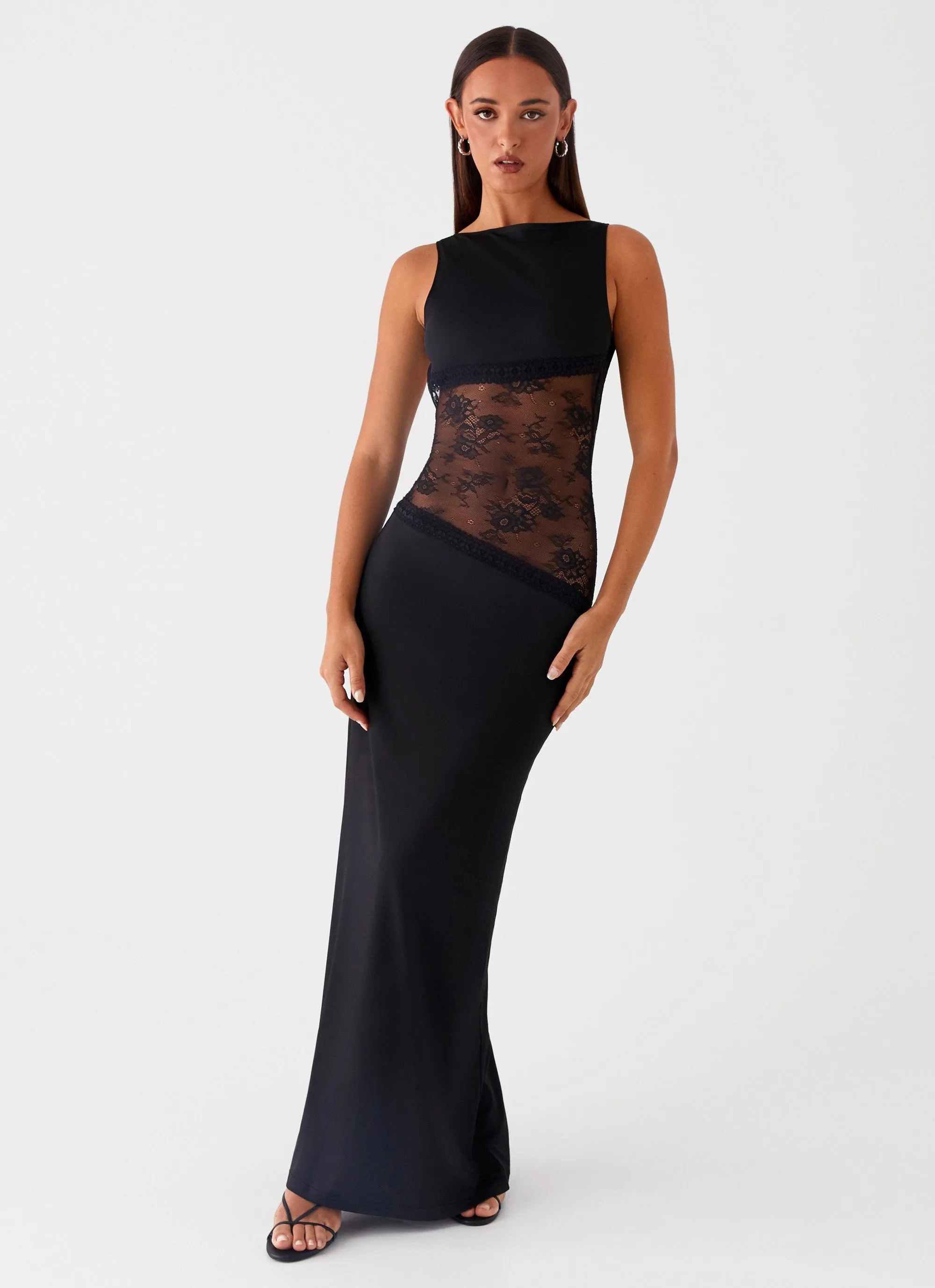 Seasonal Layering Soft Composition Lucinda Maxi Dress - Black