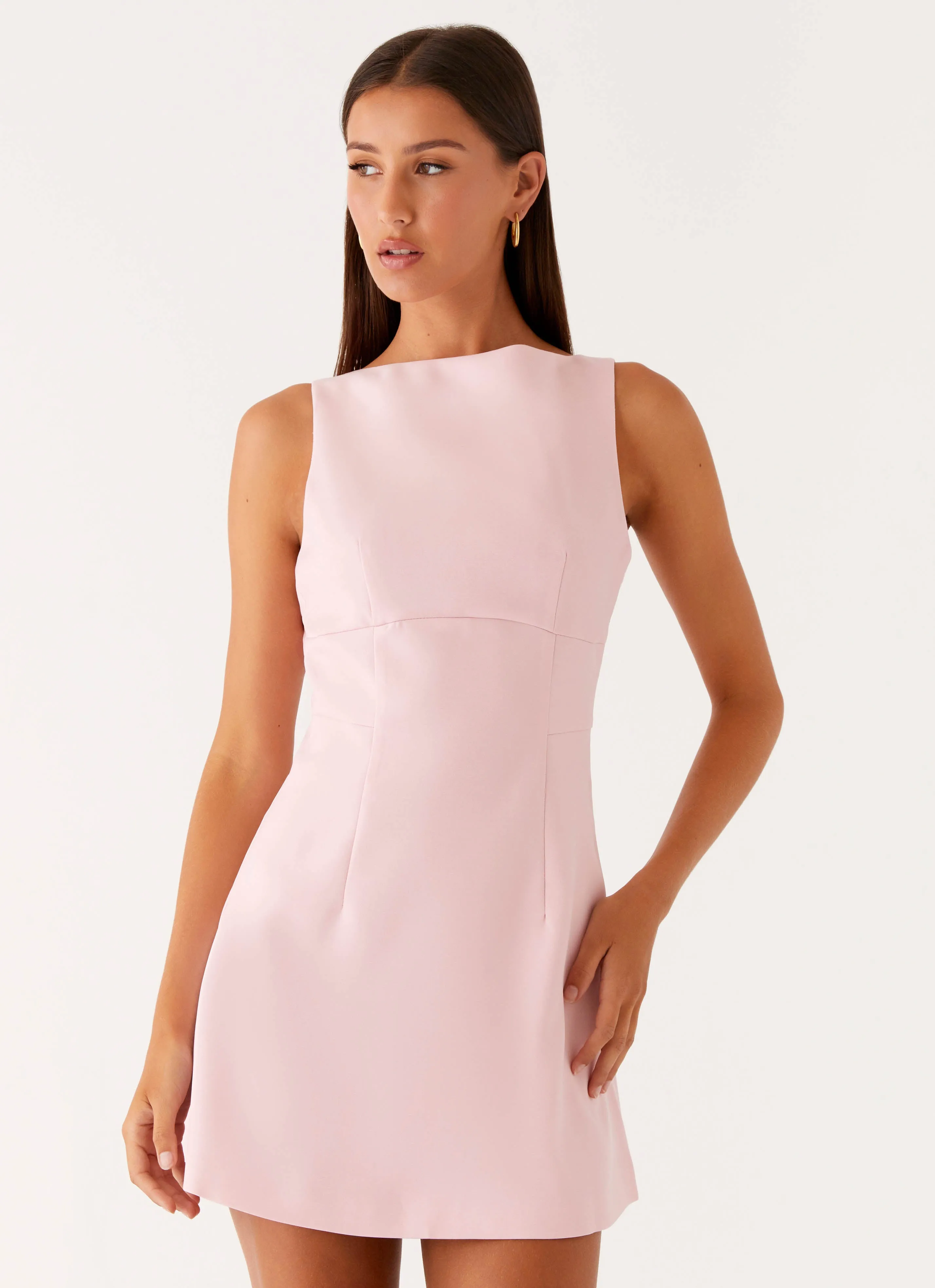 Lulita Mini Dress - Pink Soft Tones
