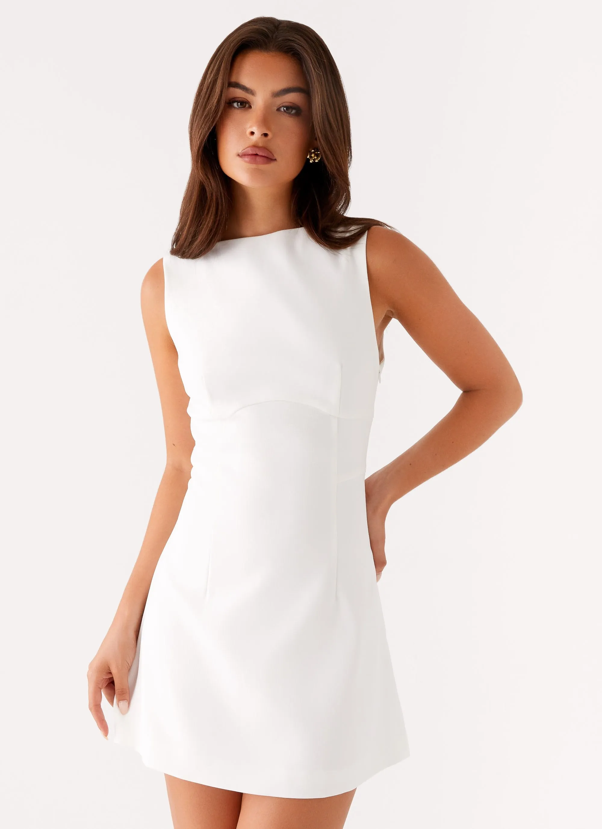 Work Comfort Lulita Mini Dress - White