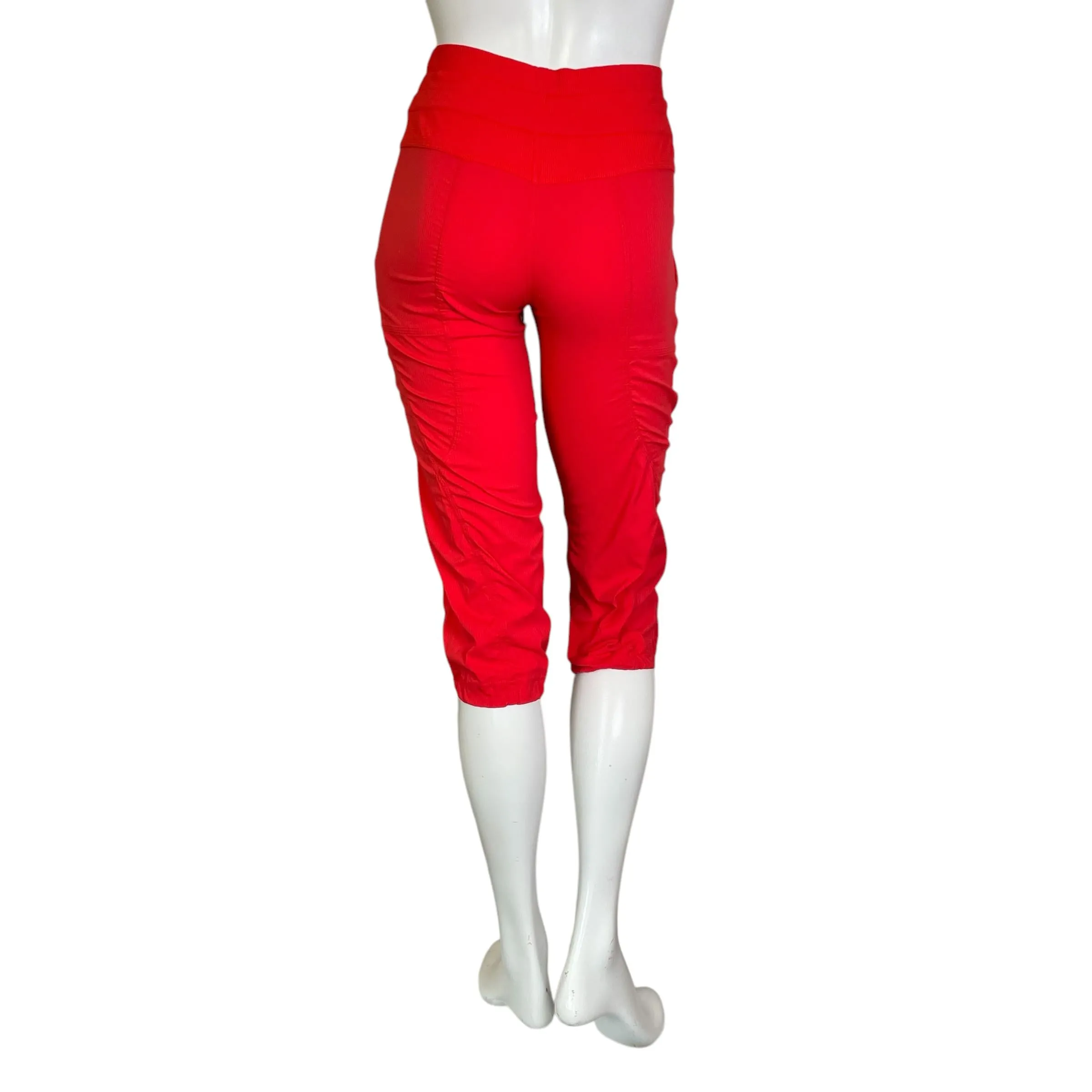 Lululemon | Women's Bright Red Dance Studio Mid Rise Cropped Pants | Size: 2