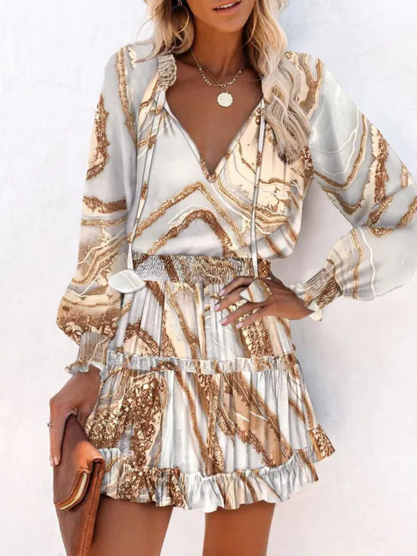 Luna Luxo Printed Dress