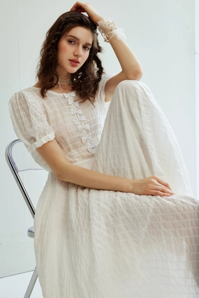 Luna 22 | Maxi linen dress gown ResilientElasticBand