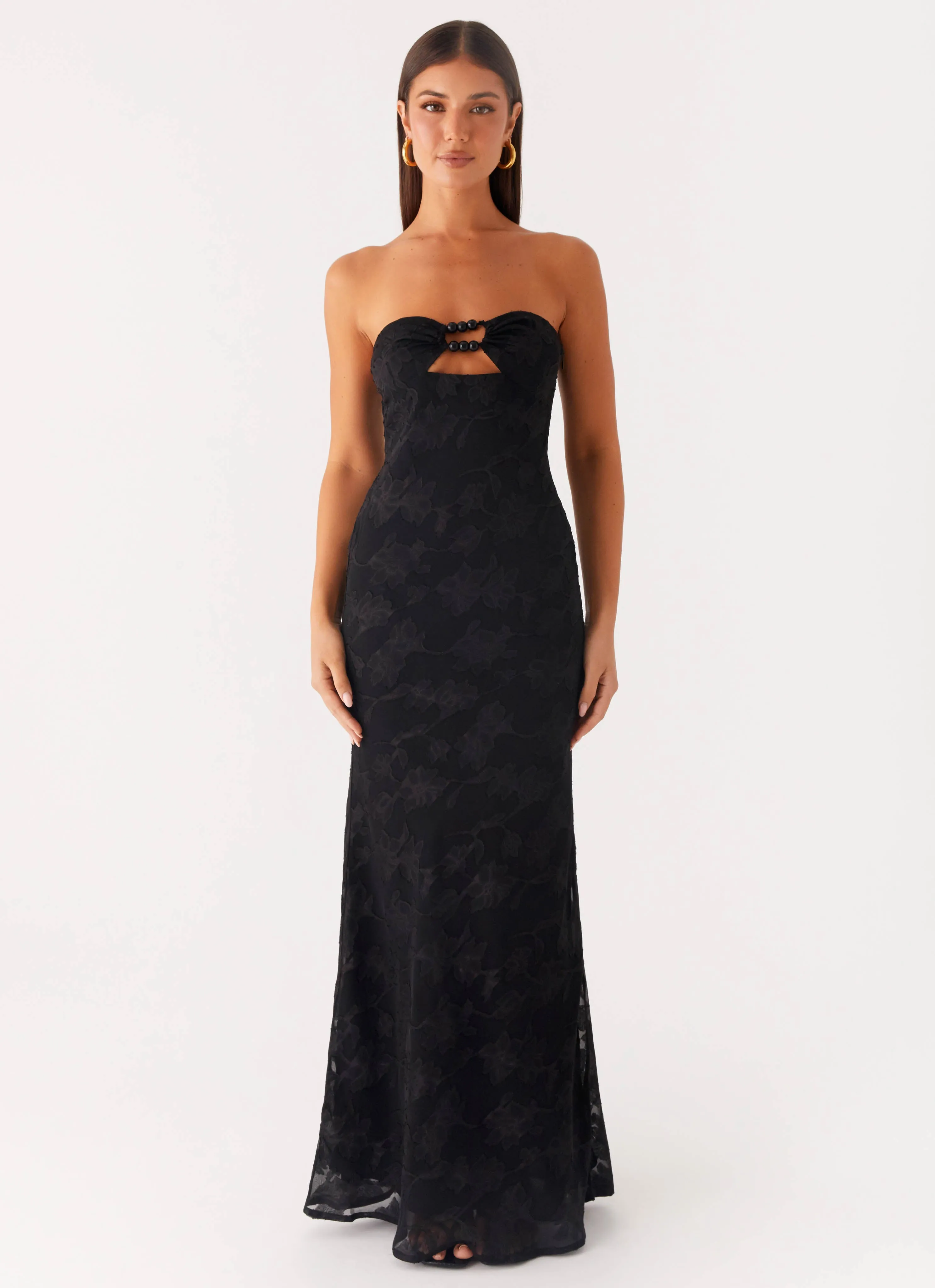 Feminine Vibe Lunar Maxi Dress - Black