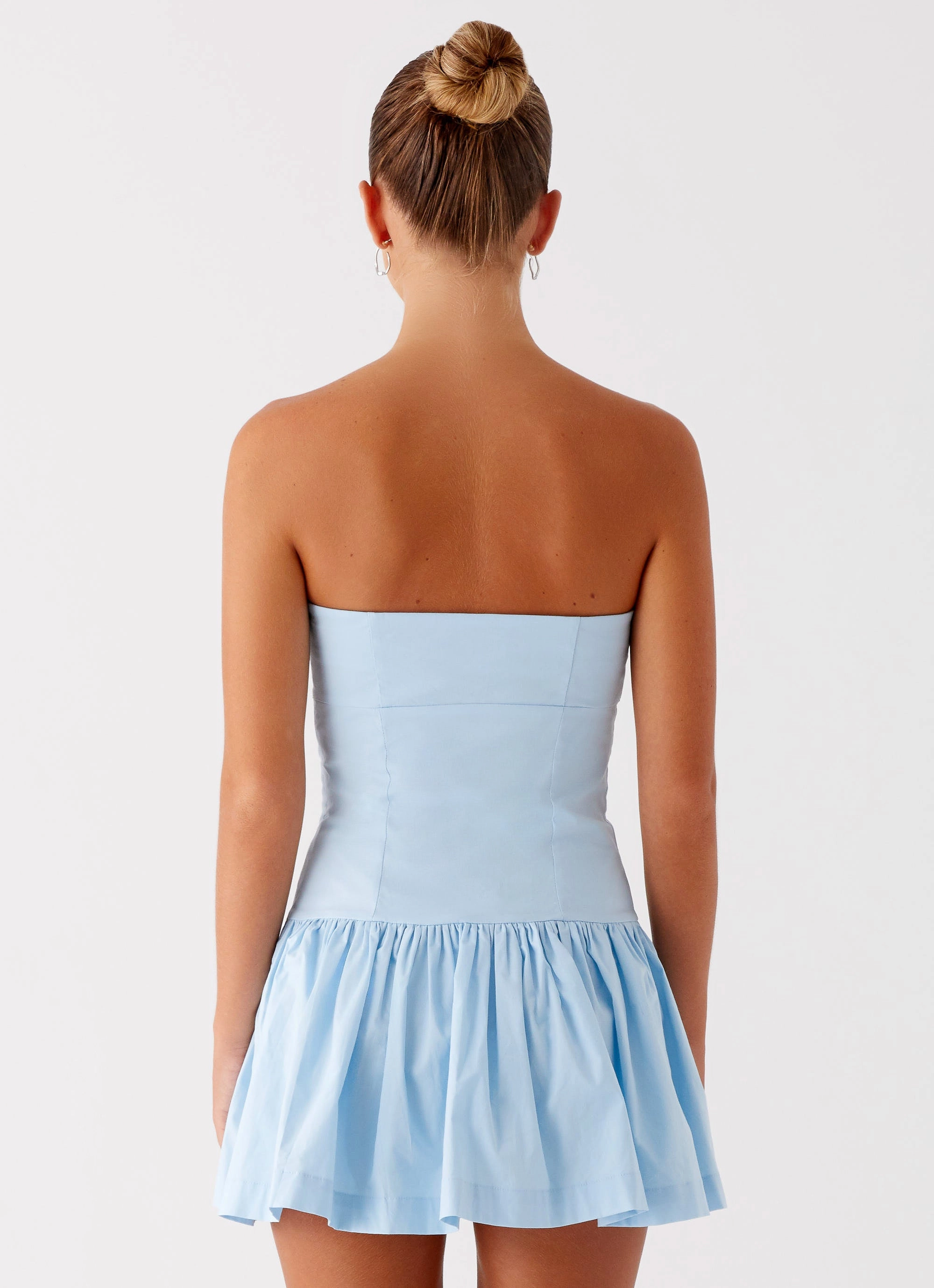 Sleek Flow Comfortable travel dress Riviera Mini Dress - Blue