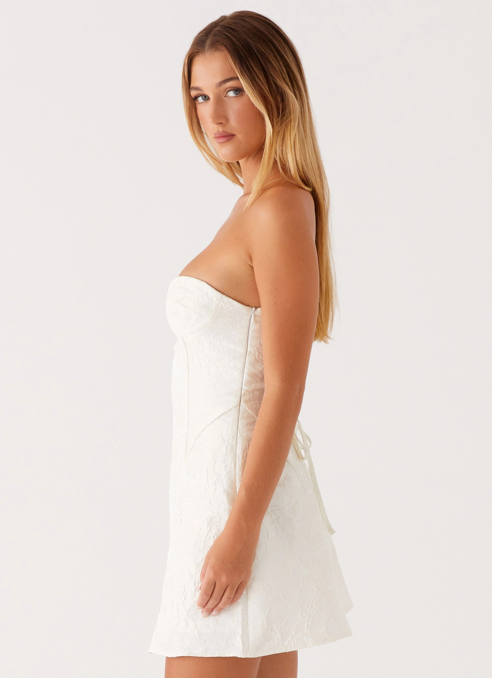So Stylish Mini Dress - White Cool Look