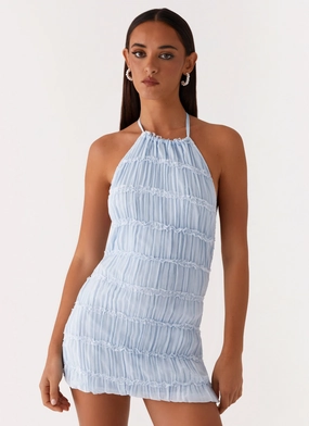 Aullie Mini Dress - Blue All-Day Wear