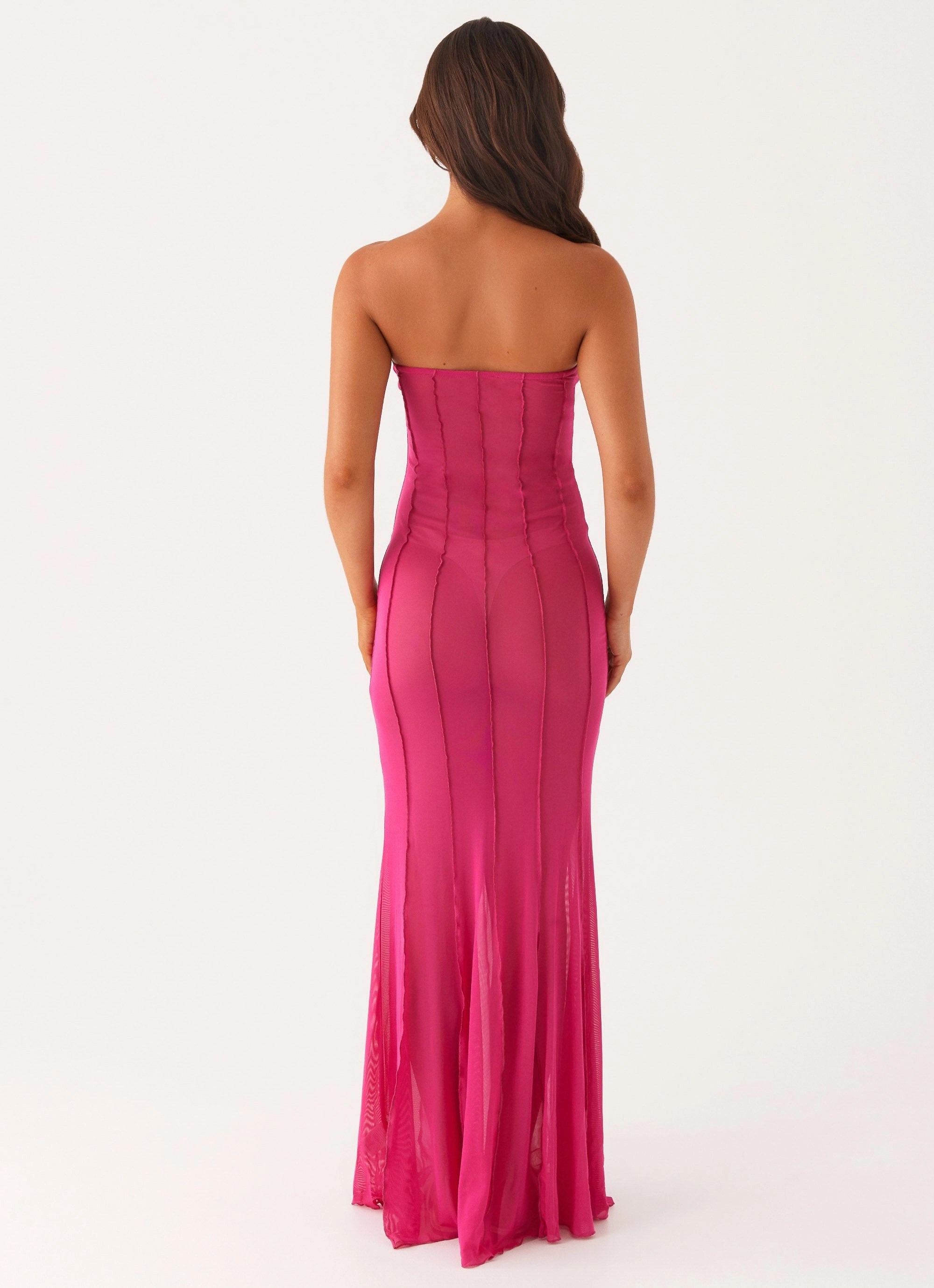 Kennedy Maxi Dress - Fuchsia Flowy casual dress