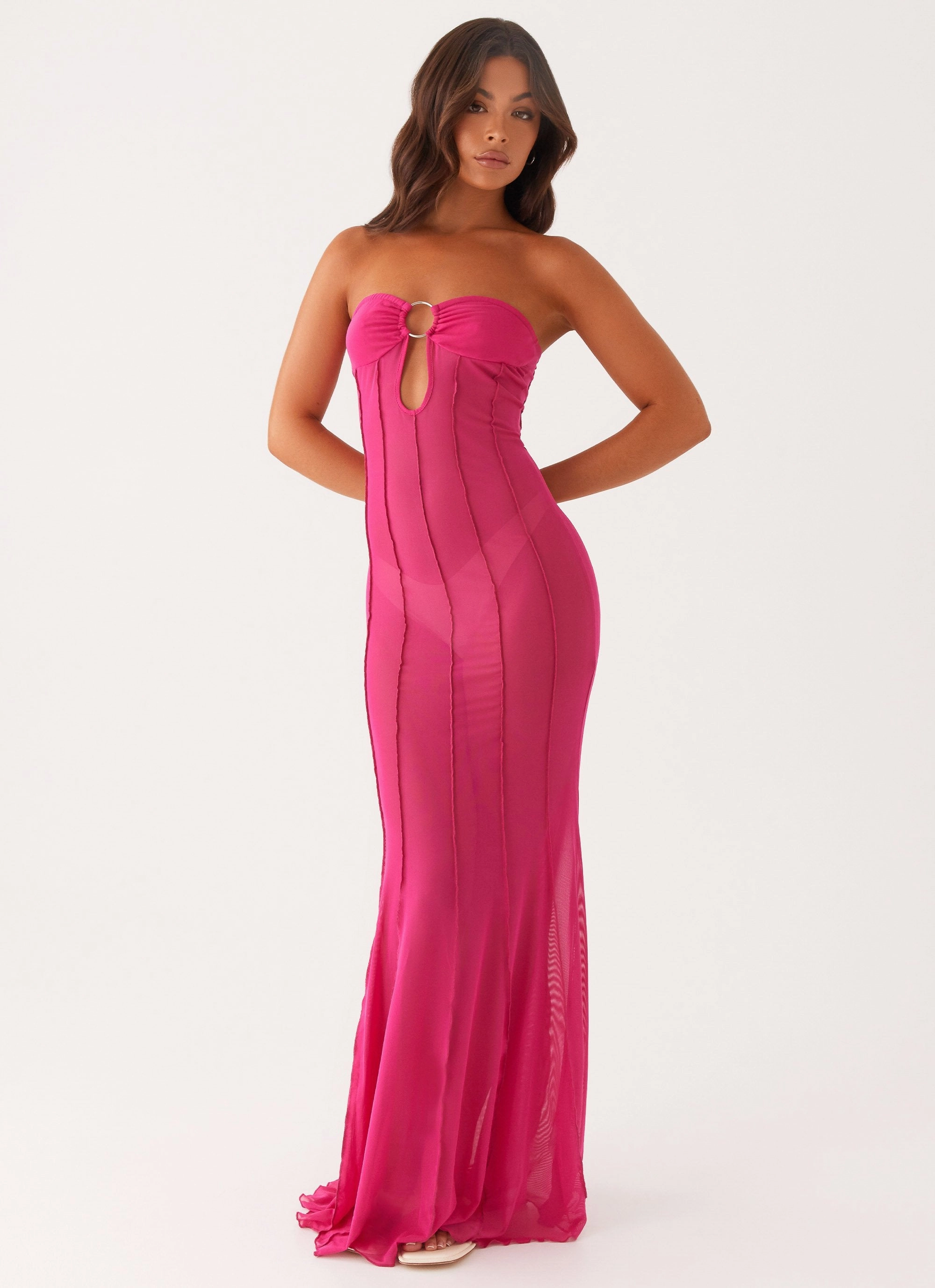 Kennedy Maxi Dress - Fuchsia Flattering Shape Wear