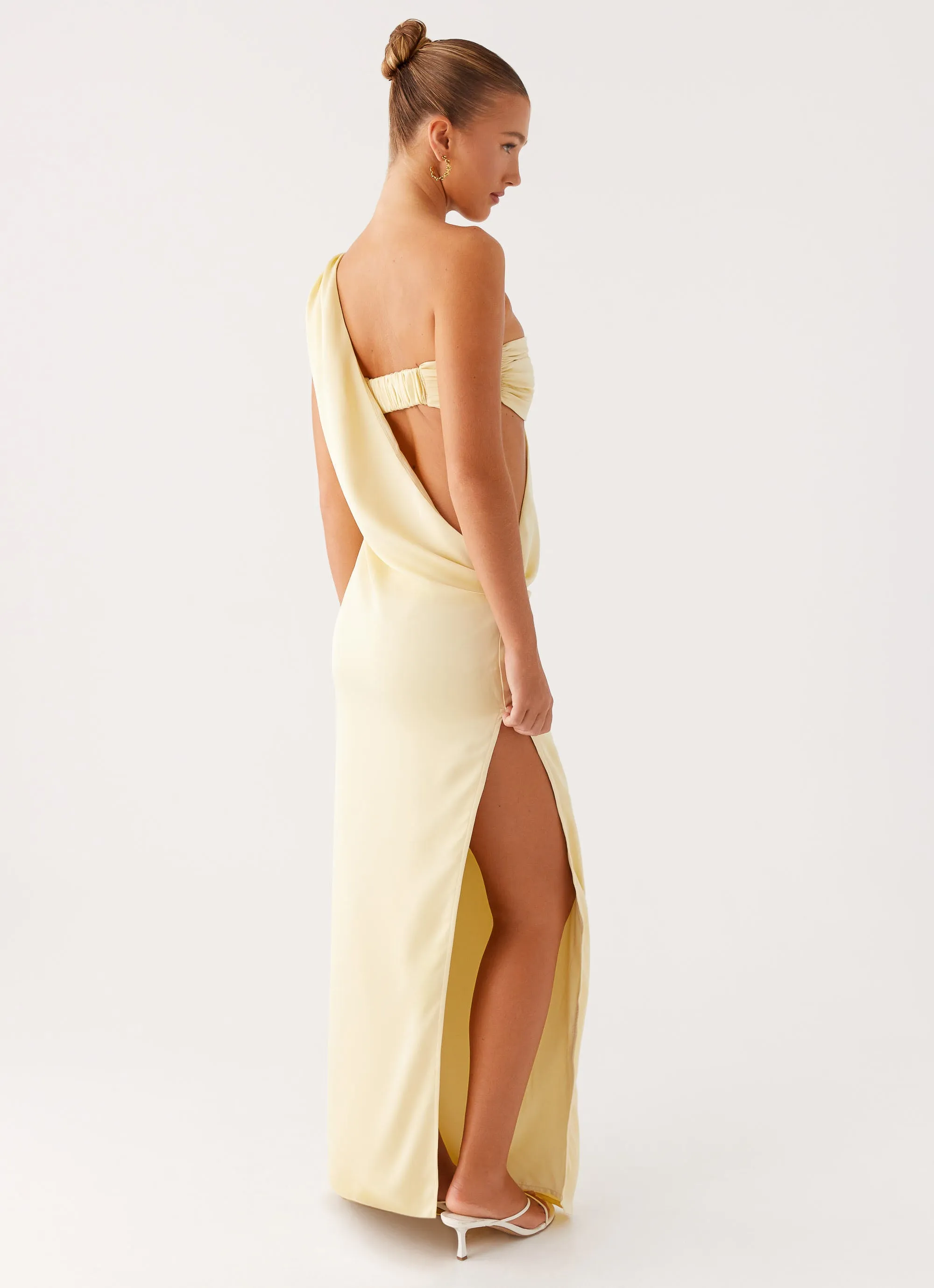 Cooper Maxi Dress - Yellow Front Detail