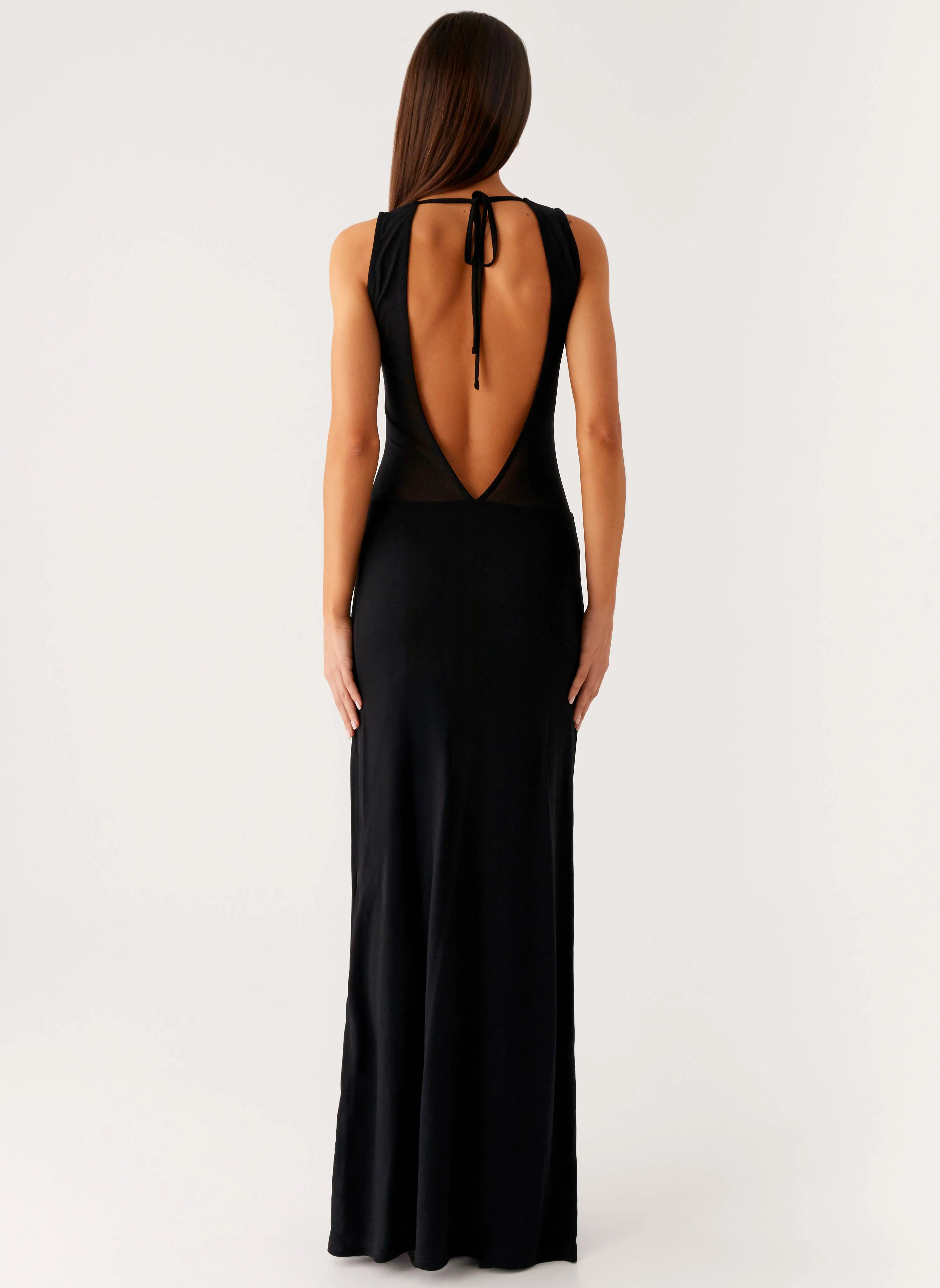 Dry-Clean-Only OdorControlTreatment Lyria Mesh Maxi Dress - Black