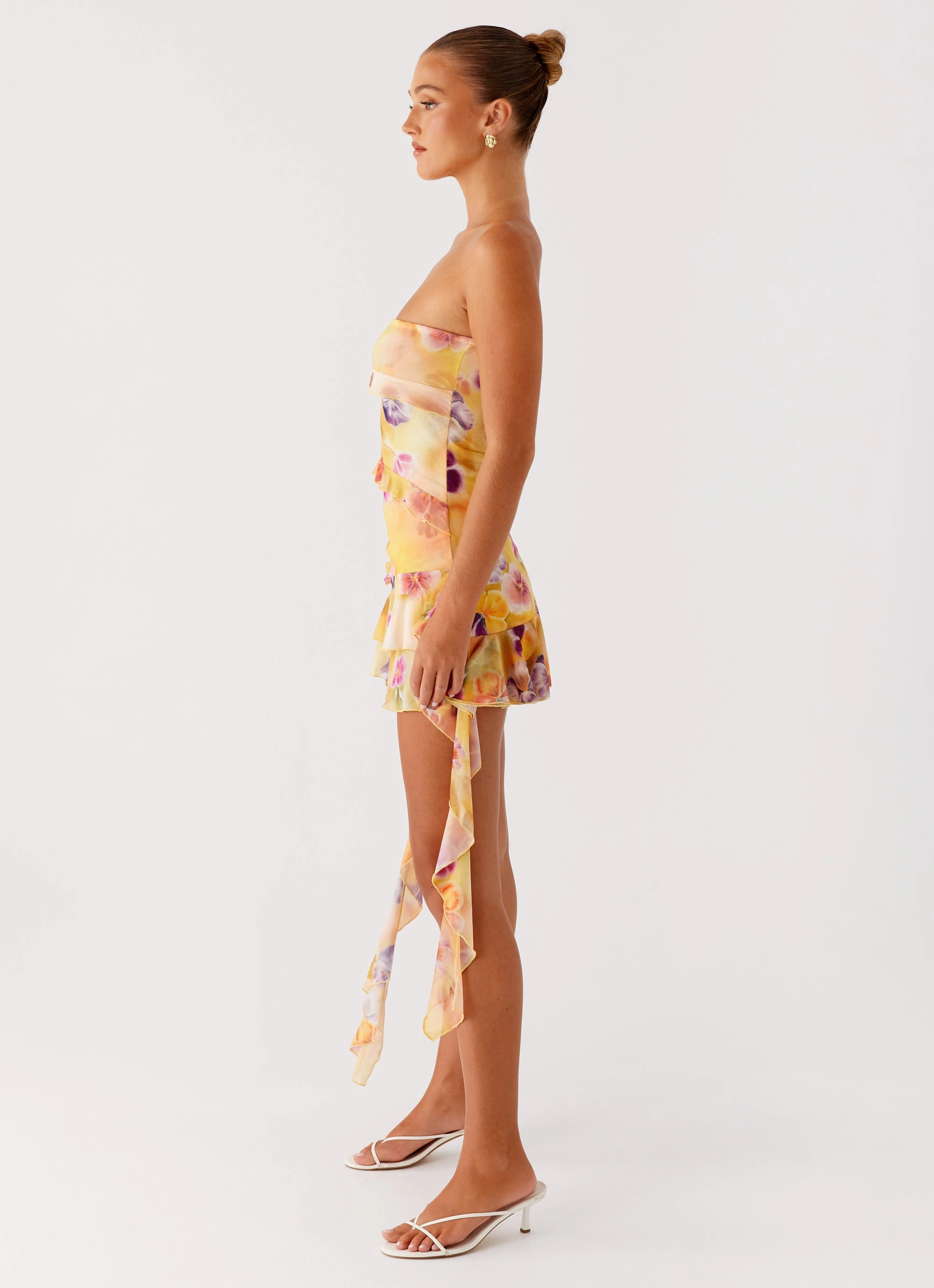 Flattering Style Playful touch Macey Mini Dress - Sunburst Floral